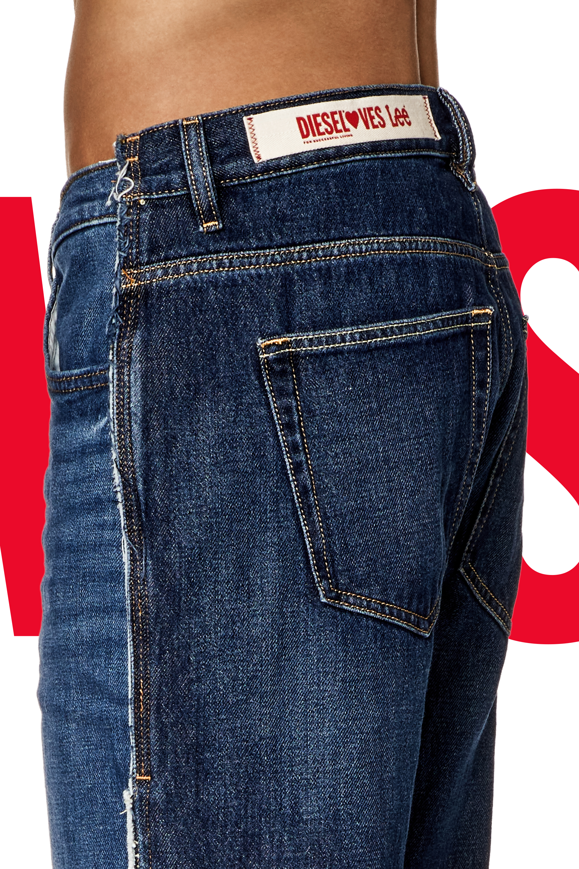 Regular Jeans Dieseloves 04 09K47, Medium blue Diesel - Unisex's Regular Jeans Dieseloves 04 09K47, Medium blue - 4