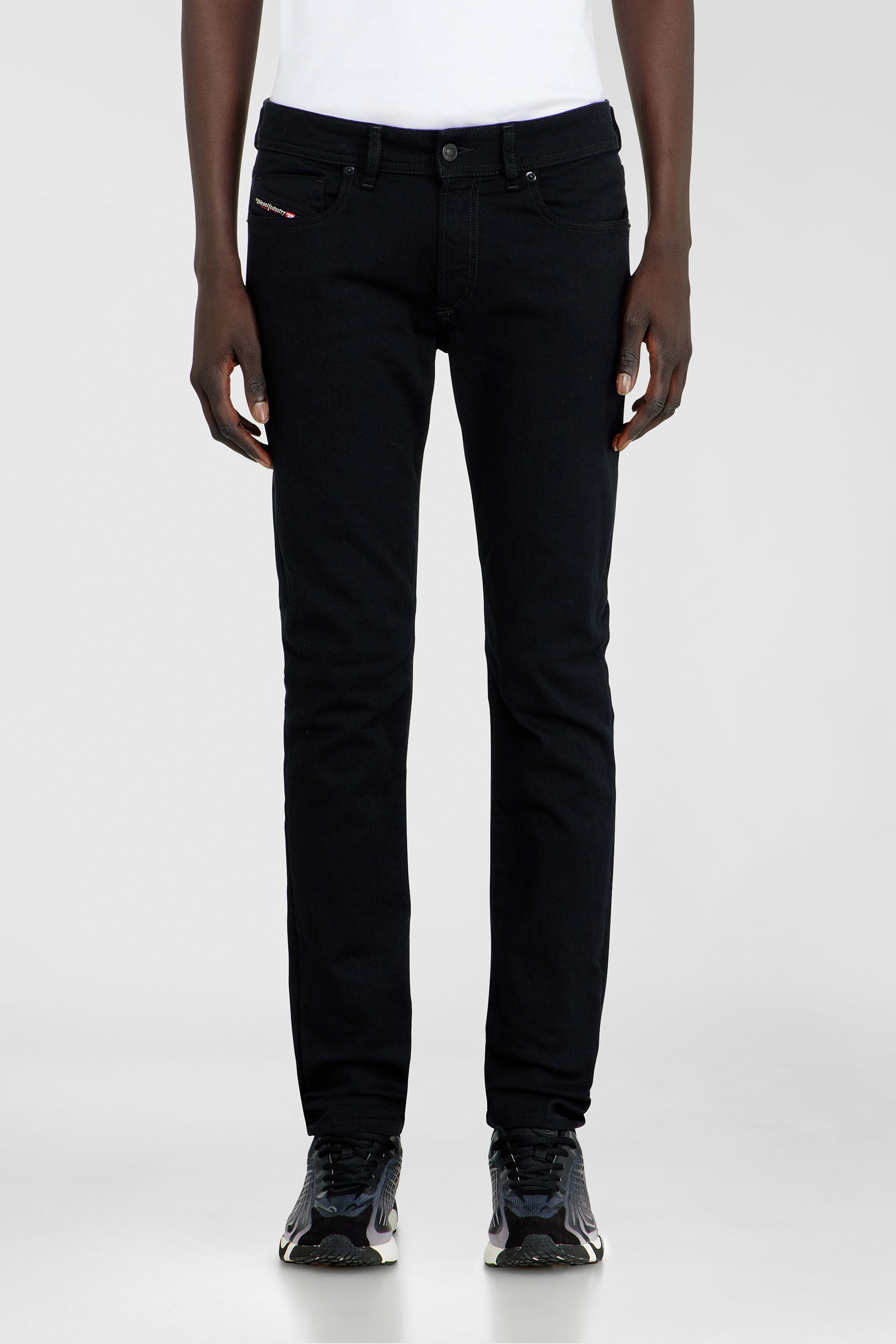 Diesel - Man's Skinny Jeans 1979 Sleenker 09C51, Black/Dark grey - 1