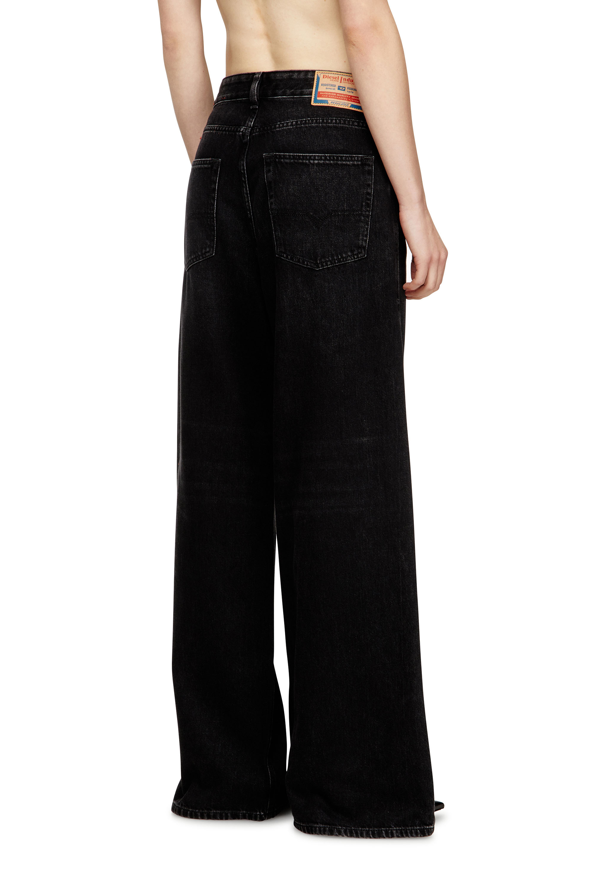 Diesel - Woman's Relaxed Jeans 1996 D-Sire 09P09, Black/Dark grey - 4