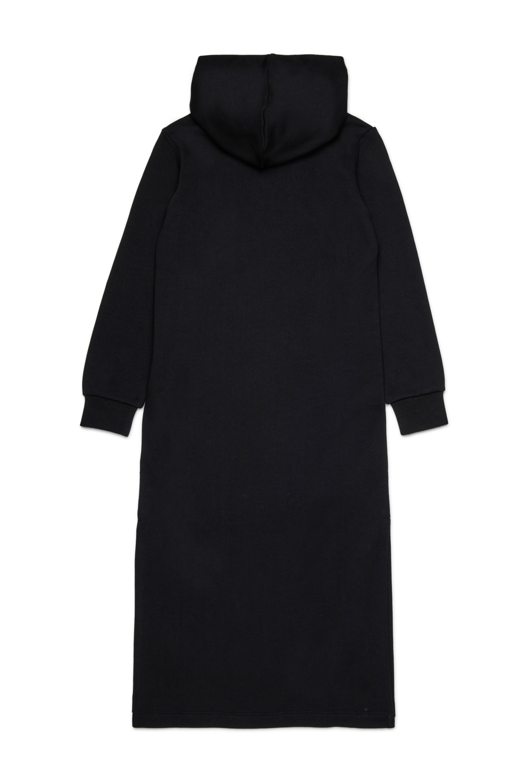 Diesel - DYLA, Woman's Cotton dress with hood in Black - 2