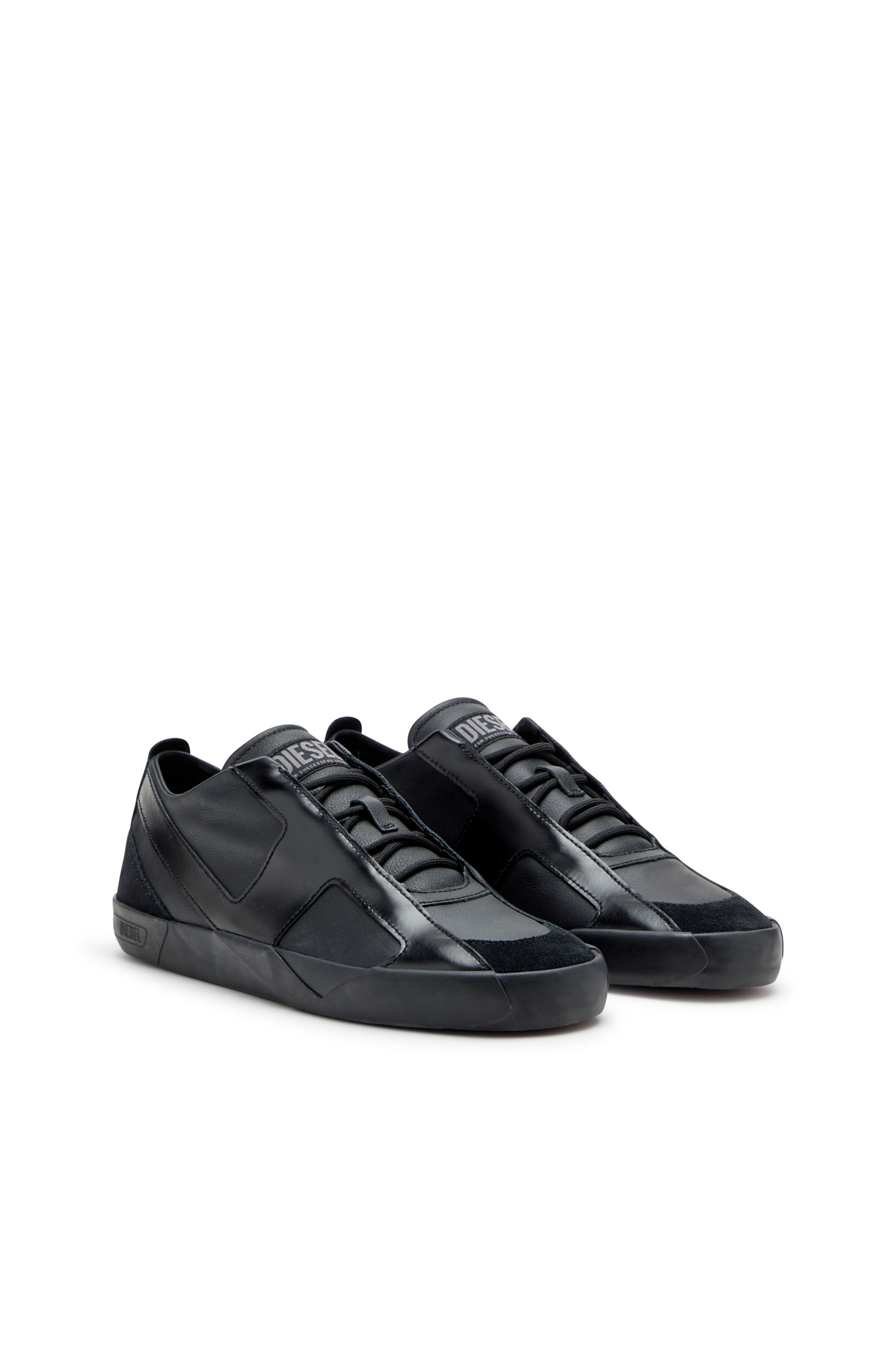 Diesel - S-SLANTE-D LOW, Man's Sneakers in suede and leather with D logo in null - 2