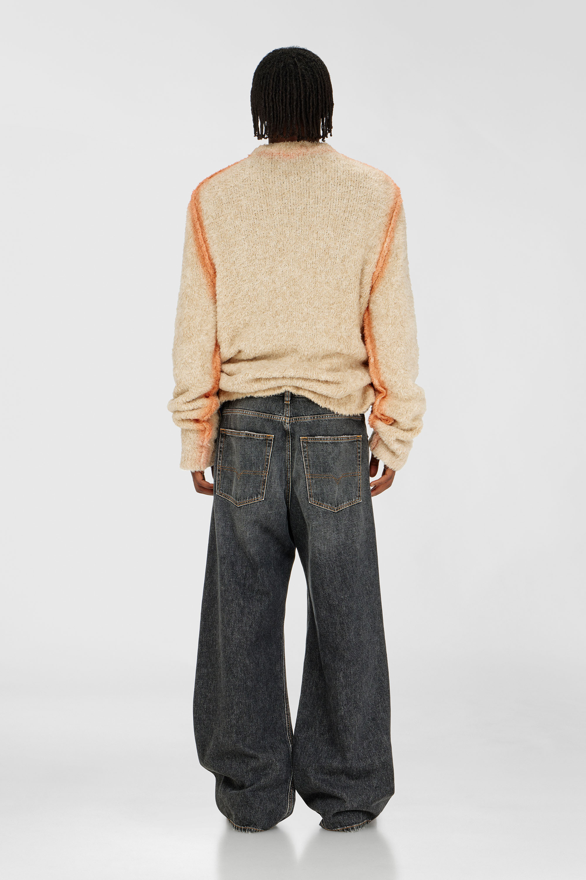 Diesel - Man's Relaxed Jeans D-Rise 007DN, Black/Dark grey - 3