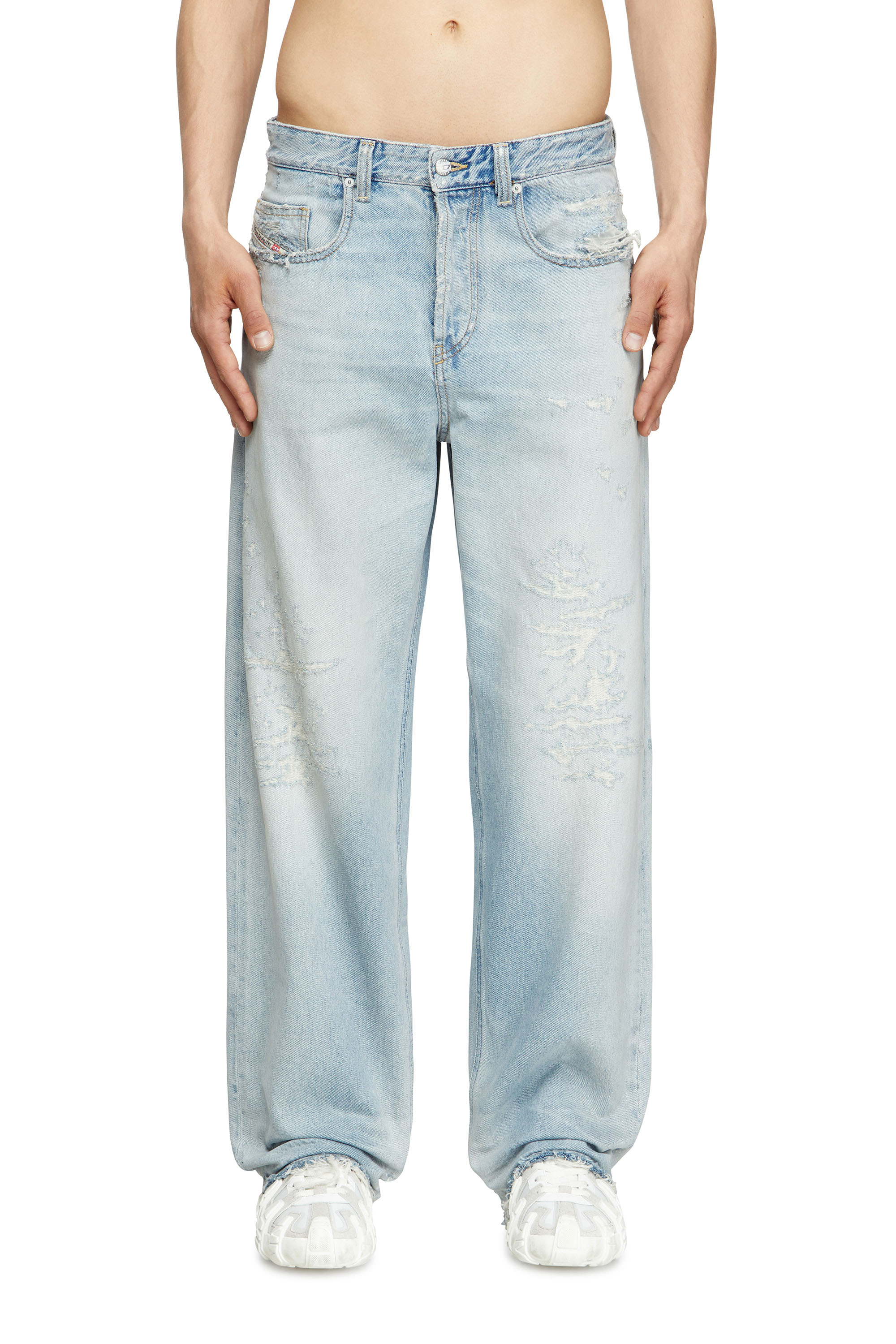 Diesel - Man's Relaxed Jeans 2001 D-Macro 09M53, Light Blue - 1