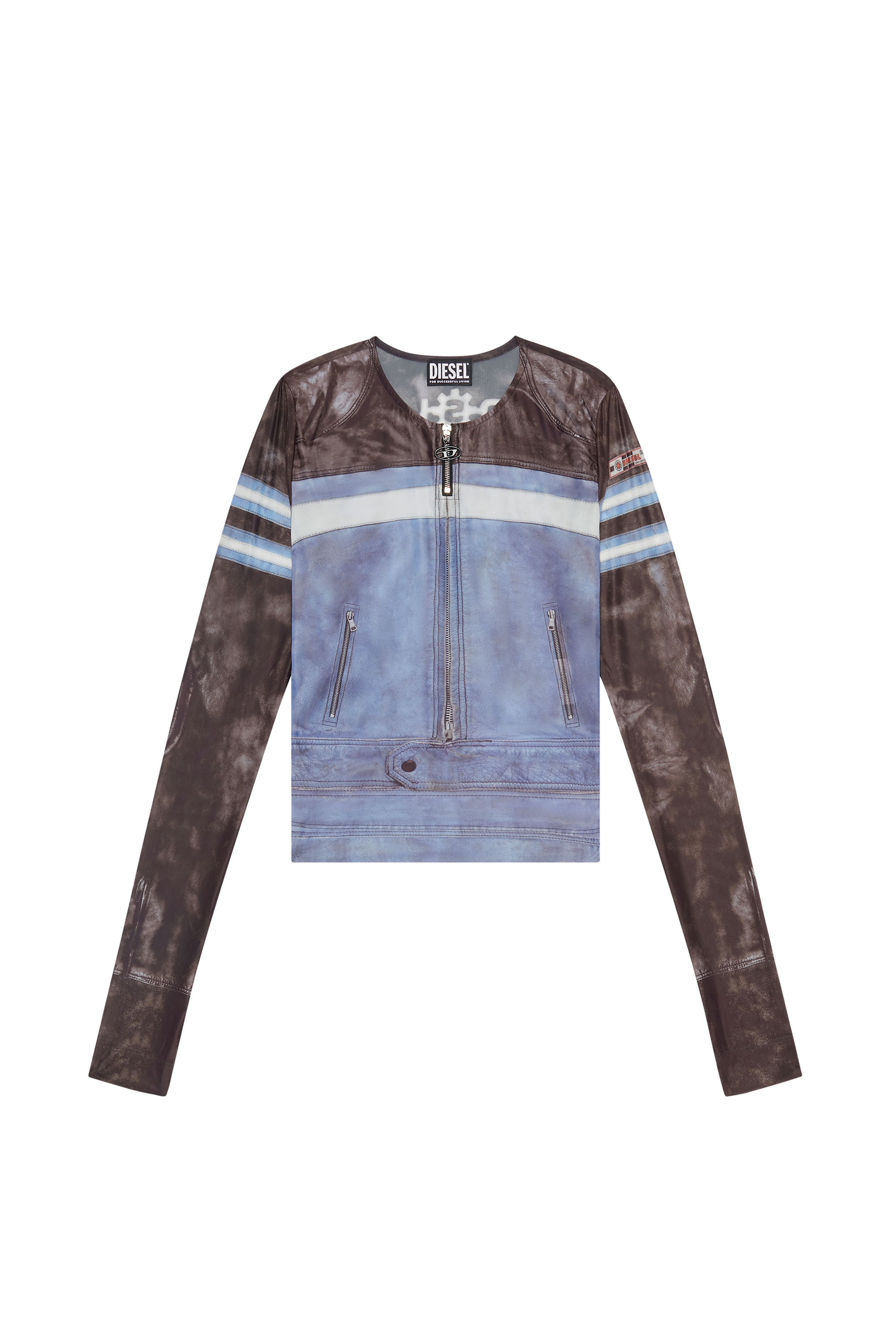 Diesel - T-CLAUZI, Black/Blue - Image 3