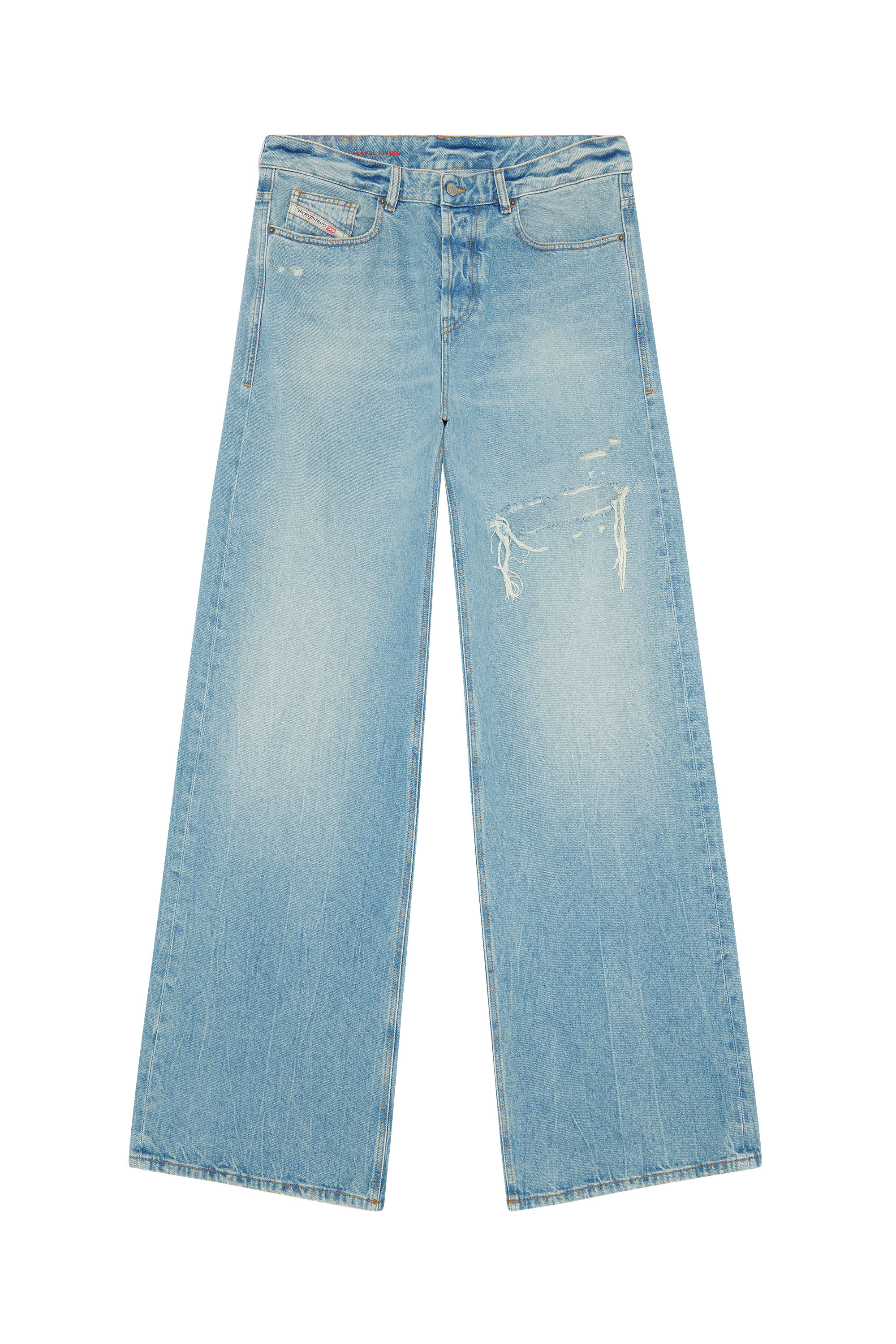 Diesel - D-Rise 09E25 Straight Jeans, Light Blue - Image 6