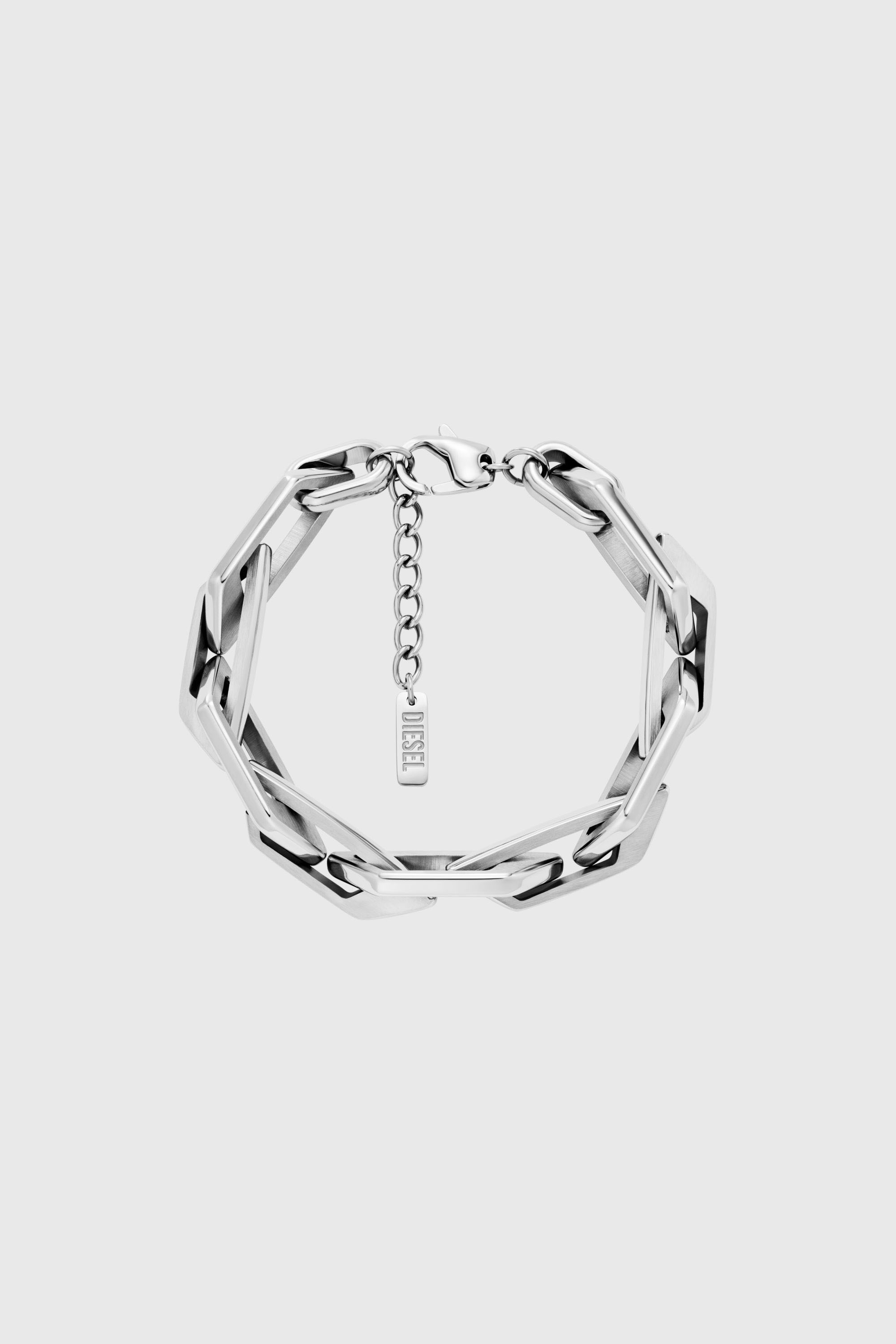 Diesel - DX1577040 JEWEL, Unisex's Stainless Steel Chain Bracelet in Silver - 1