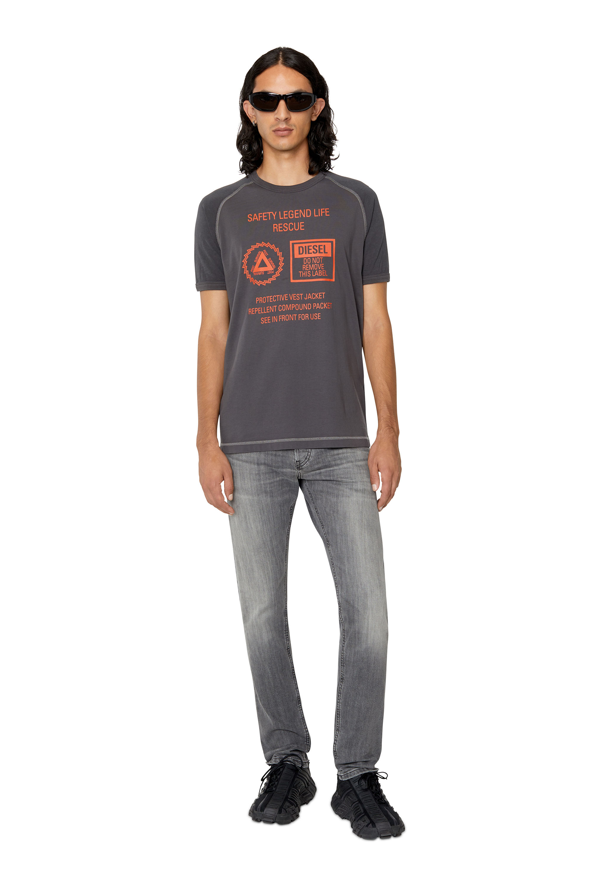 Diesel - Slim Jeans D-Luster 0BJAX, Black/Dark grey - Image 1