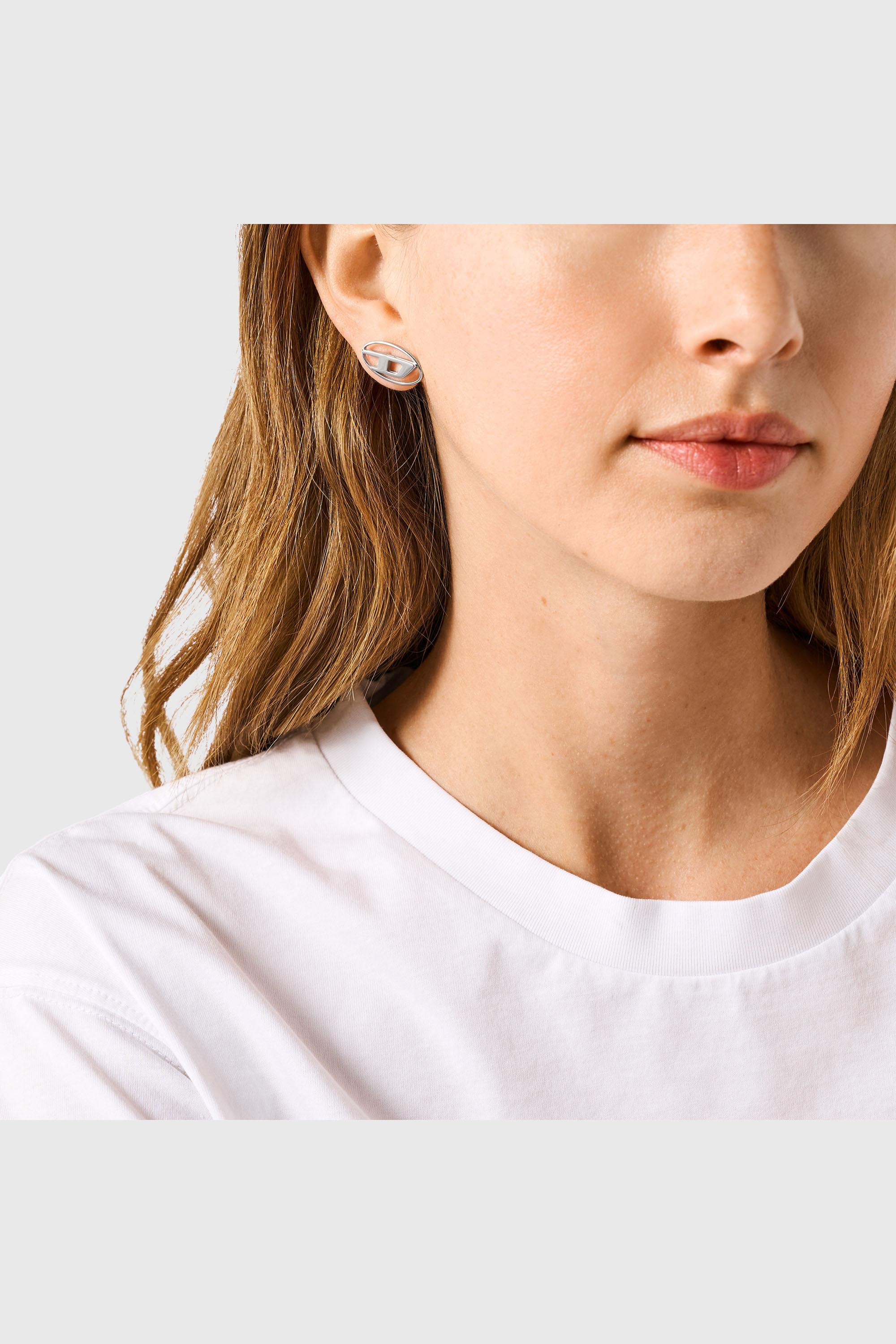 Diesel - DX1502, Unisex's Stainless steel stud earring in Silver - 3