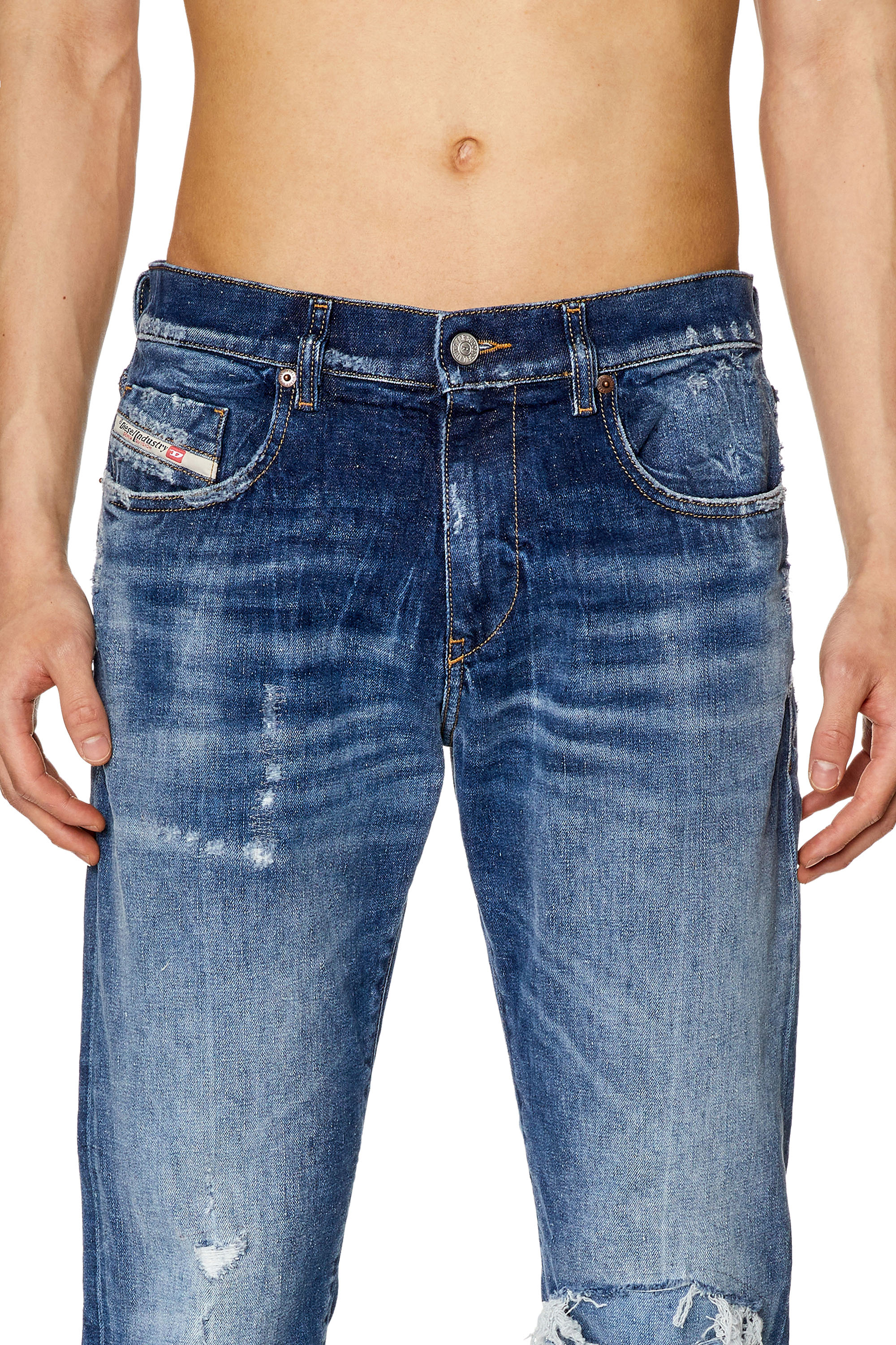 Diesel - Slim Jeans 2019 D-Strukt 09G15, Medium blue - Image 3