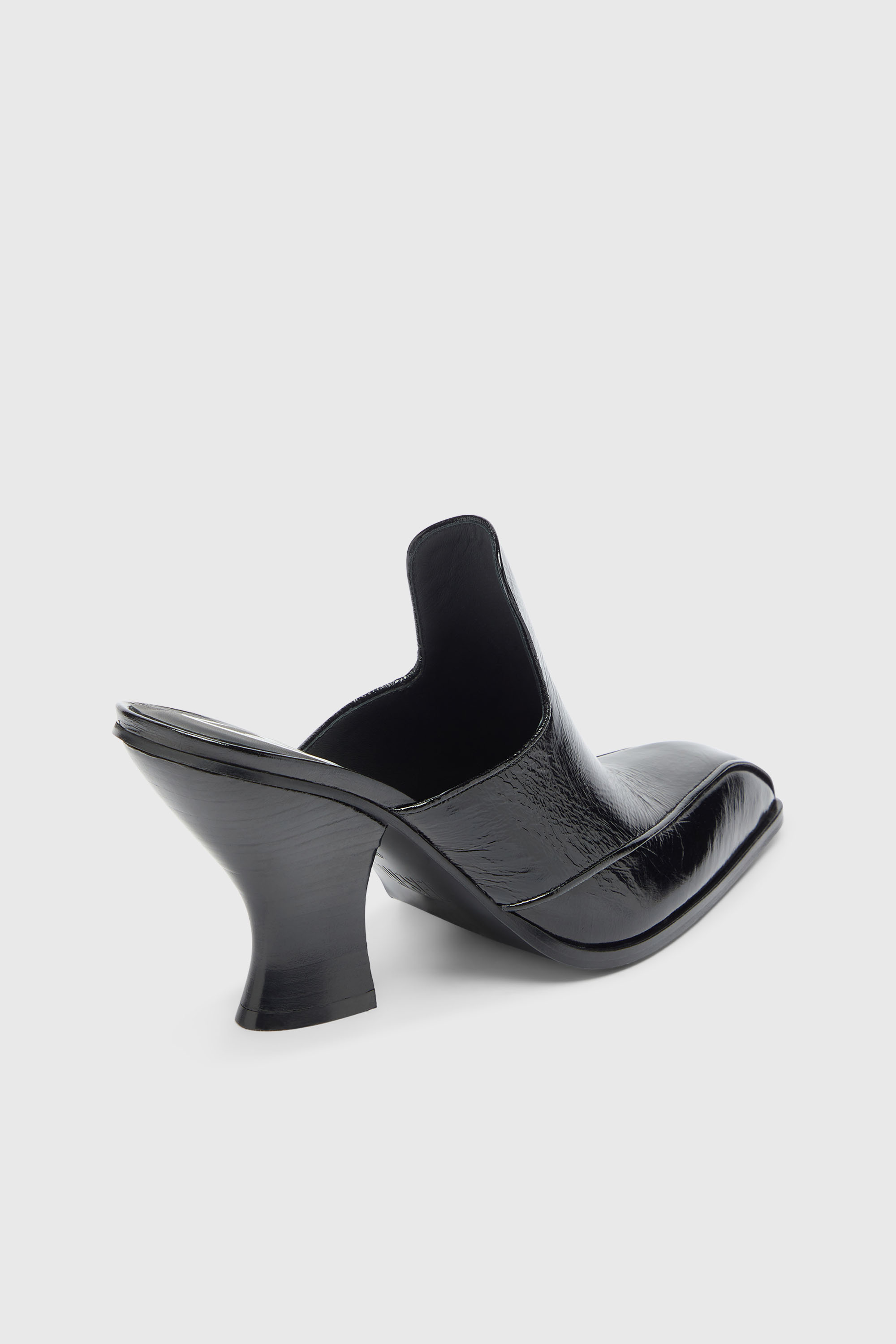 Diesel - D-LUFFY-75-MULE, Woman's D-Luffy - Western-style mules in patent leather in Black - 5