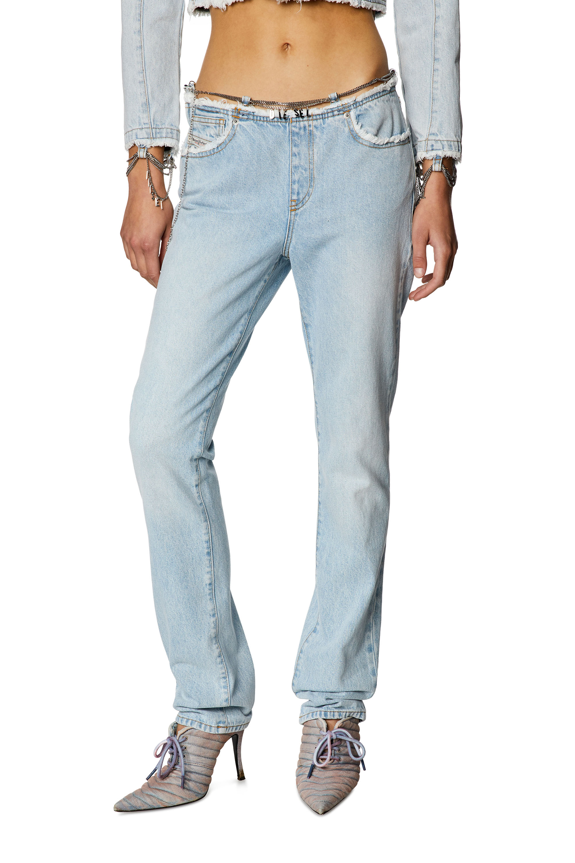 Diesel - Straight Jeans 2002 0NLAA, Light Blue - Image 1