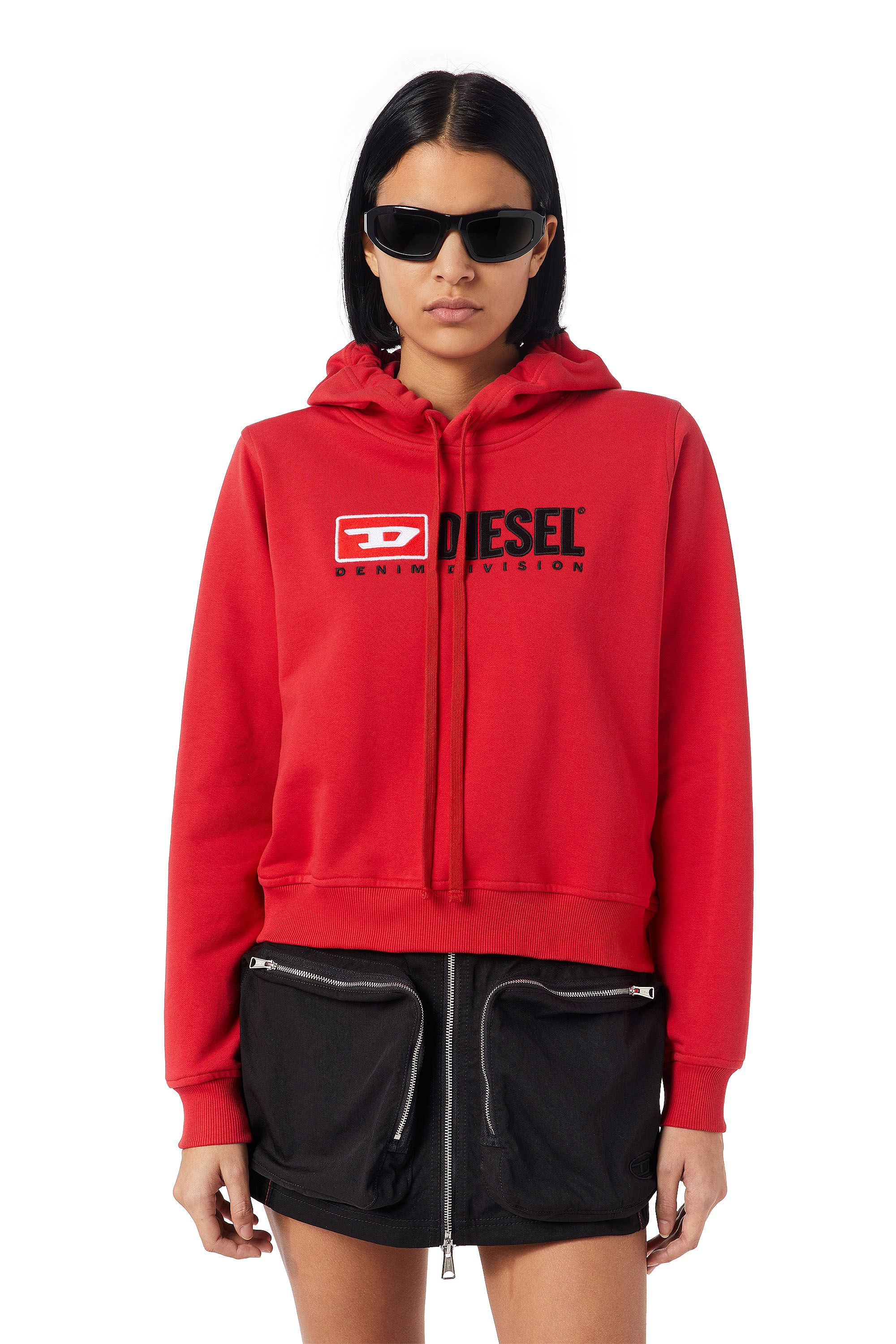 Diesel - F-REGGY-HOOD-DIV, Red - Image 1