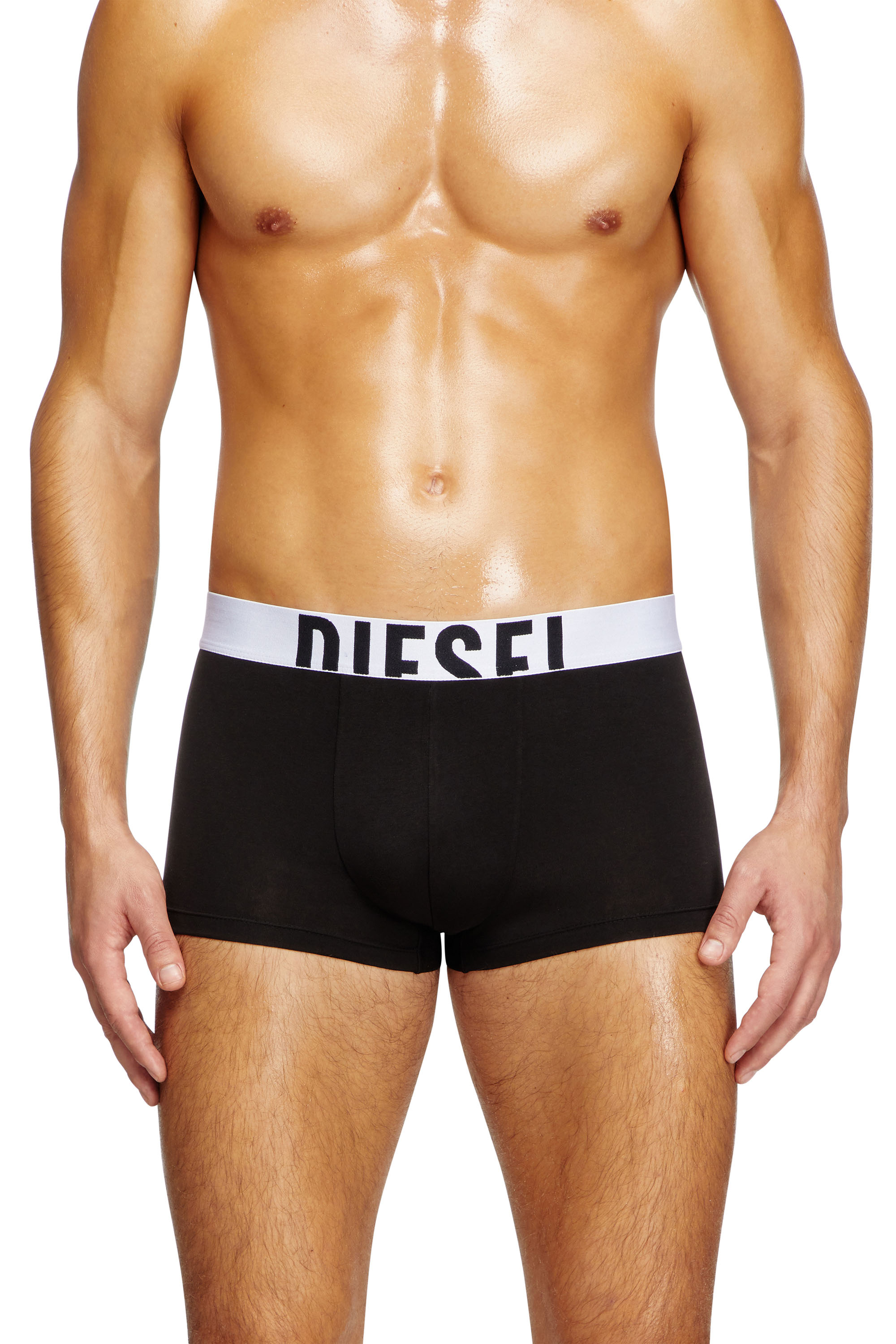 Diesel - DAMIEN-D-POP-3PACK-40, Man's Three-pack boxer briefs in stretch cotton in Multicolor/Black - 3