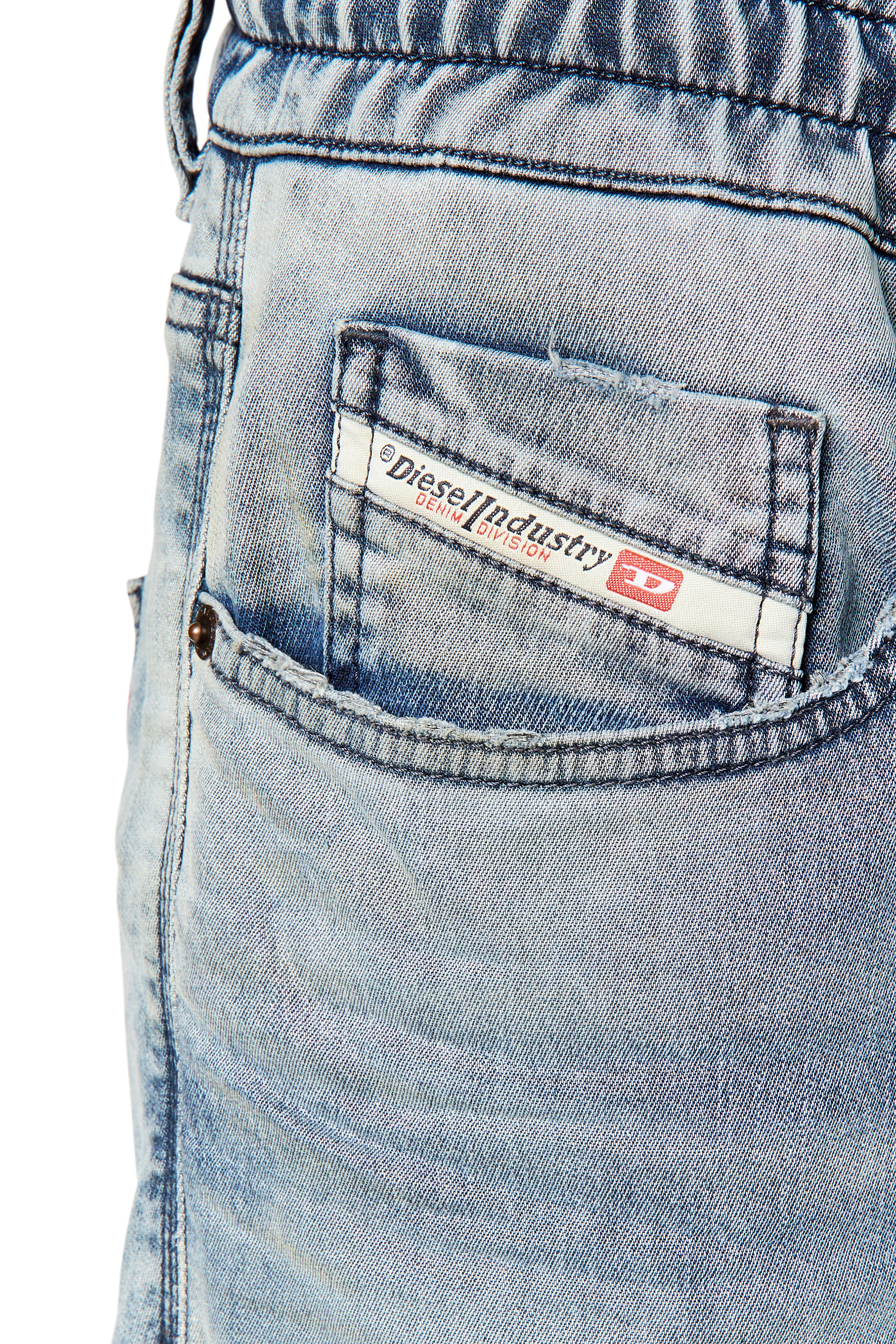 Diesel - D-Strukt JoggJeans® 068DU Slim, Light Blue - Image 3