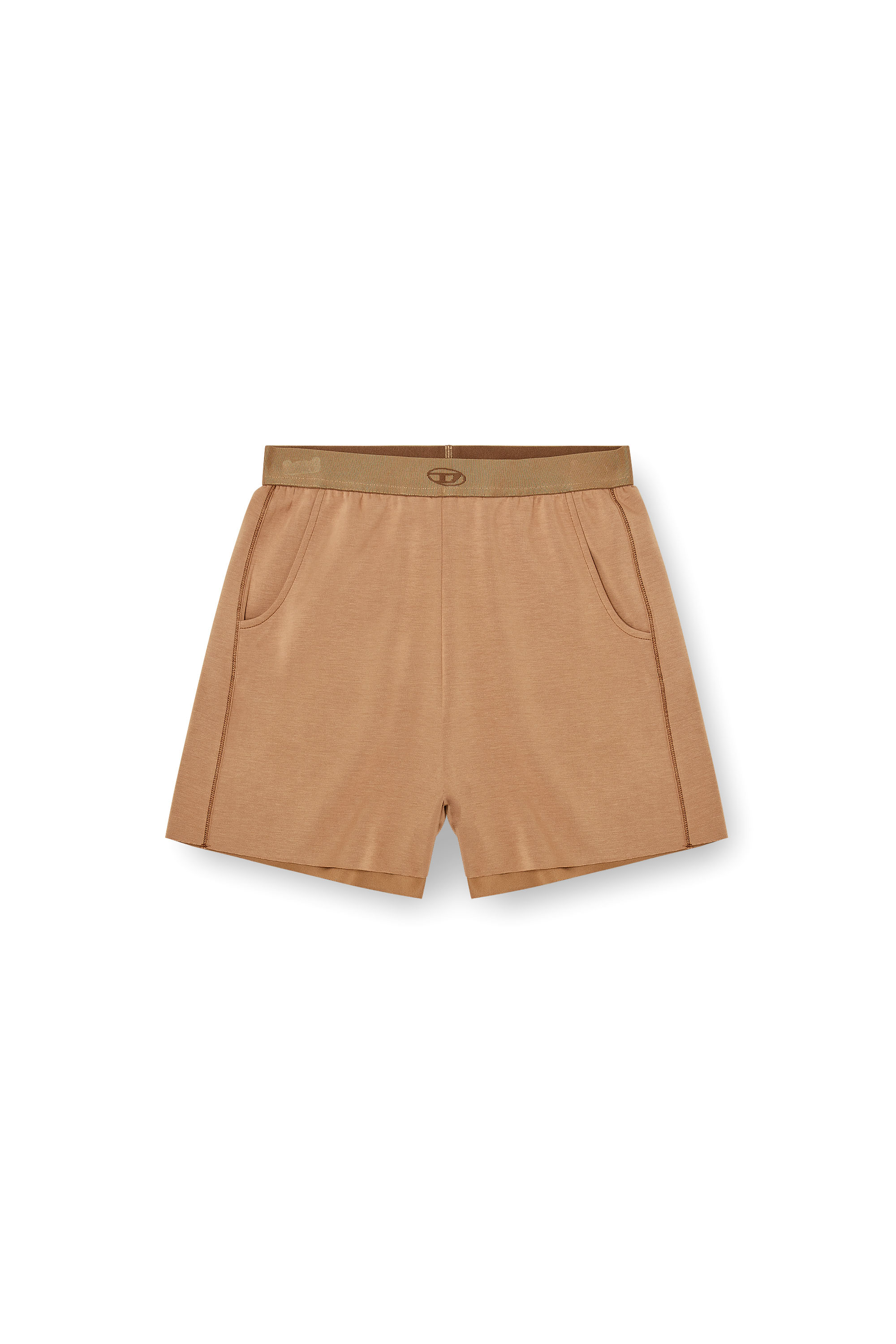 Diesel - MARTHA-UTLT, Woman's Shorts in light stretch scuba in Brown - 3