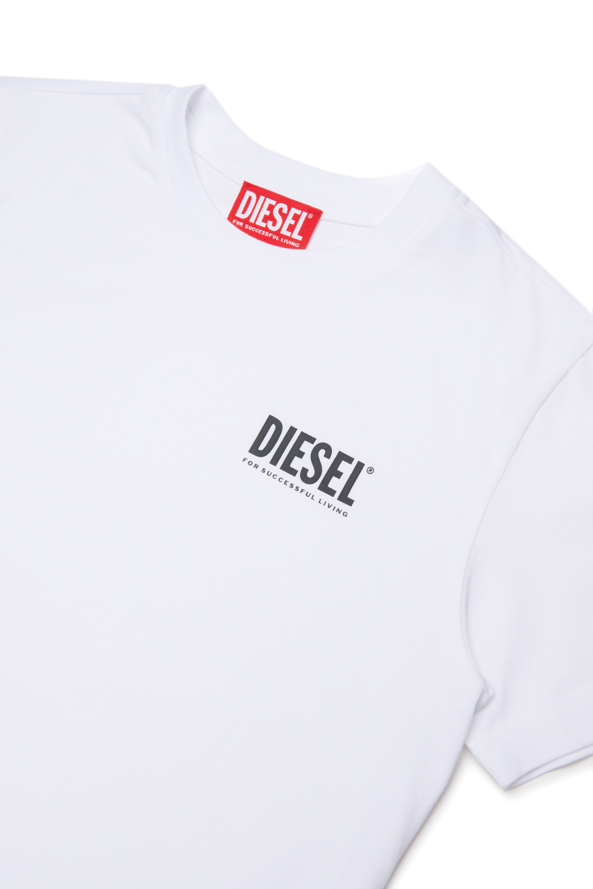 Diesel - UTILLO, Man's Cotton t-shirt with logo in White - 3