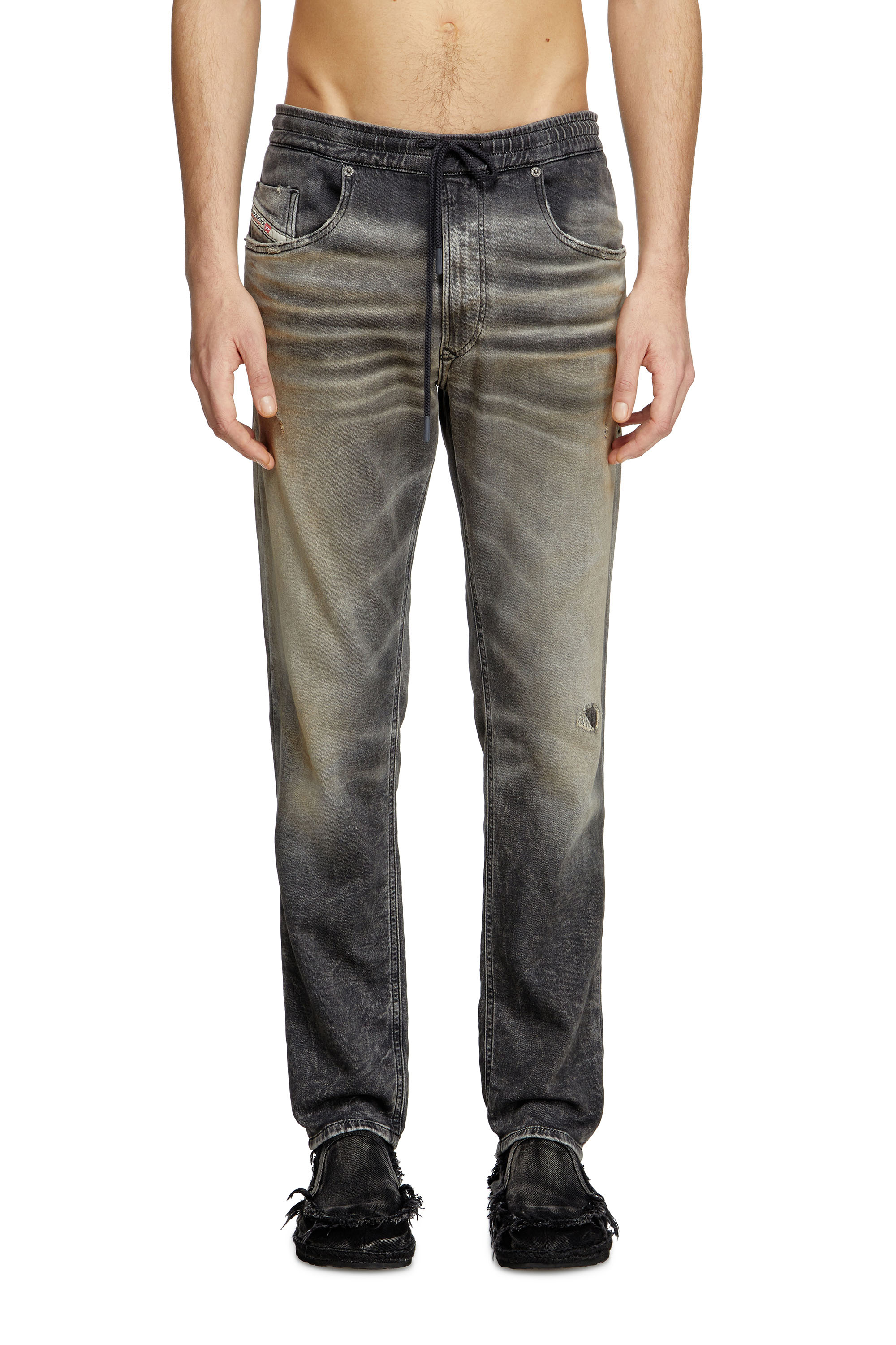 Diesel - Man's Regular 2030 D-Krooley Joggjeans® 068PG, Light Grey - 1