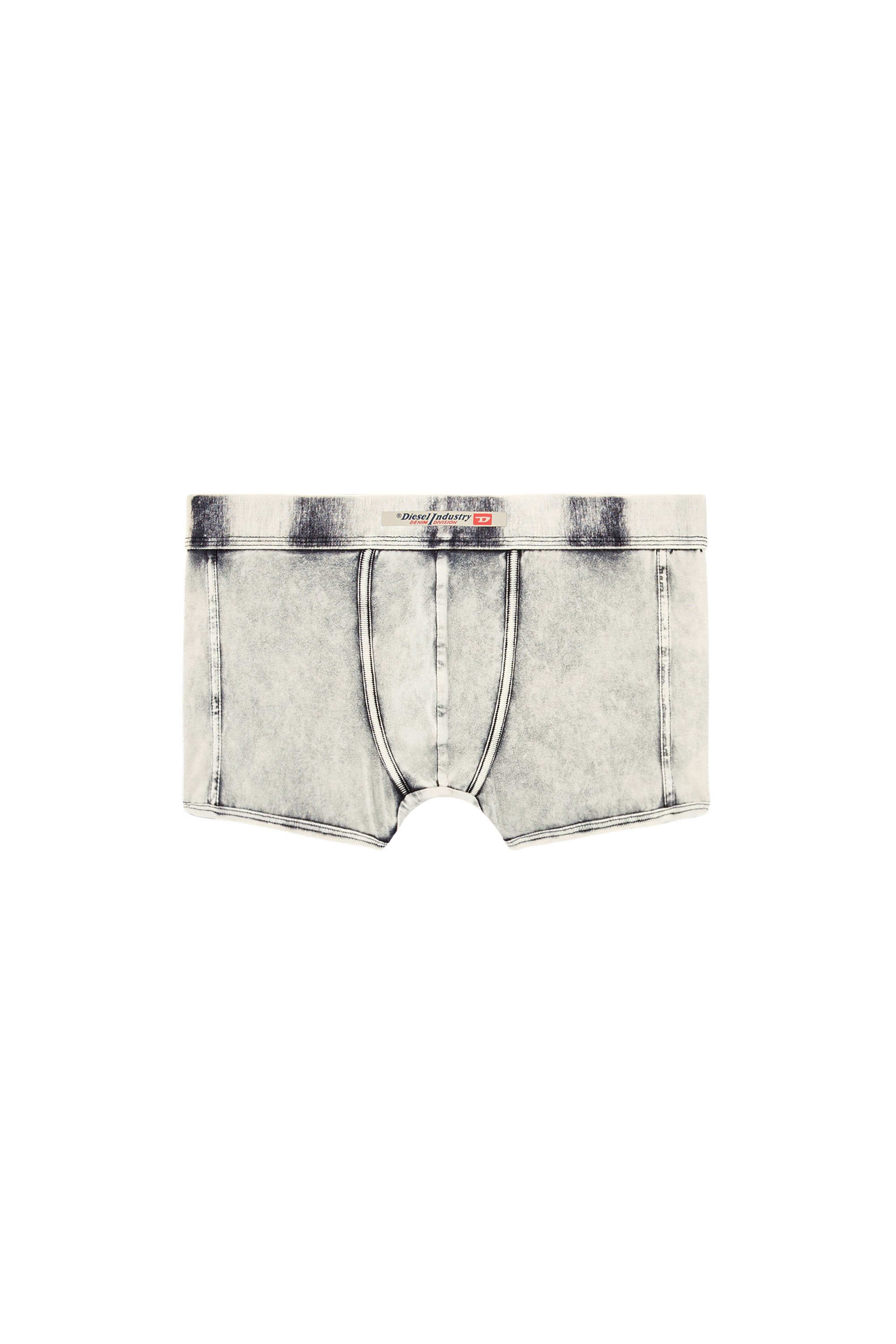 Diesel - DAMIEN-DNM, Man's Denim-effect boxer briefs in Light Grey - 4