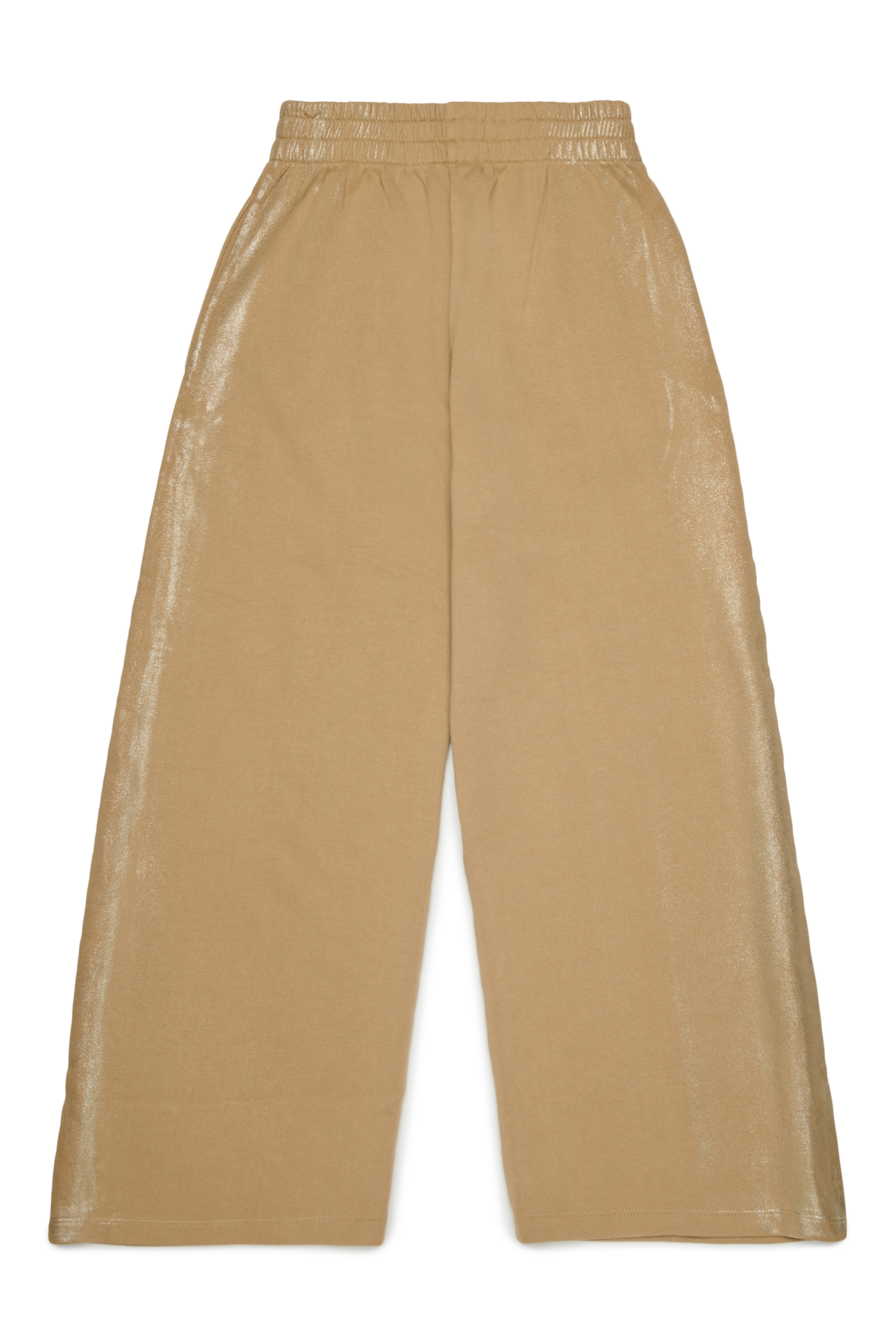Diesel - PAELIC, Woman's Wide-leg sweatpants with metallic effect in Brown - 2