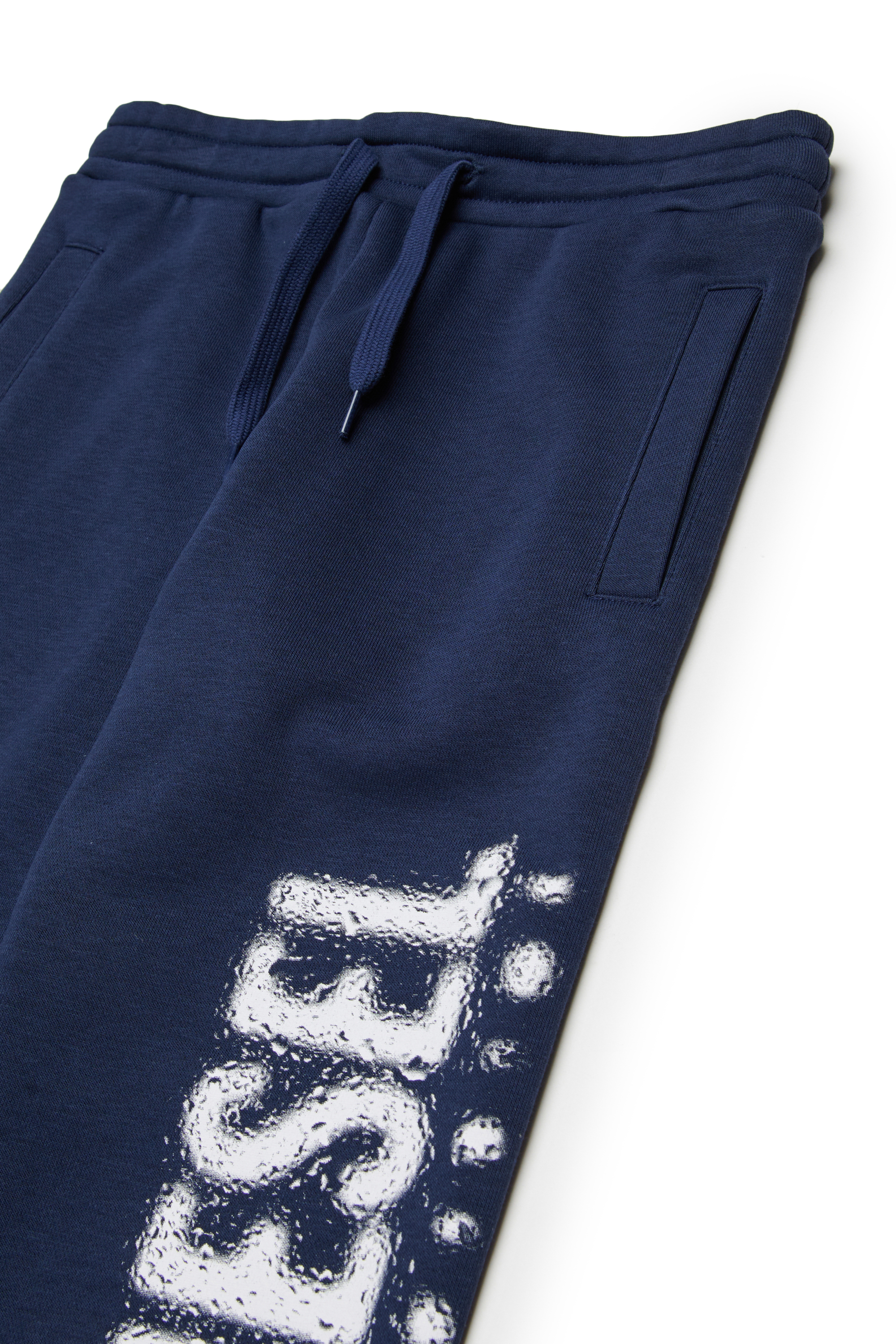 Diesel - PANTLI, Man's Cotton sweatpants with drawstring in Blue - 3