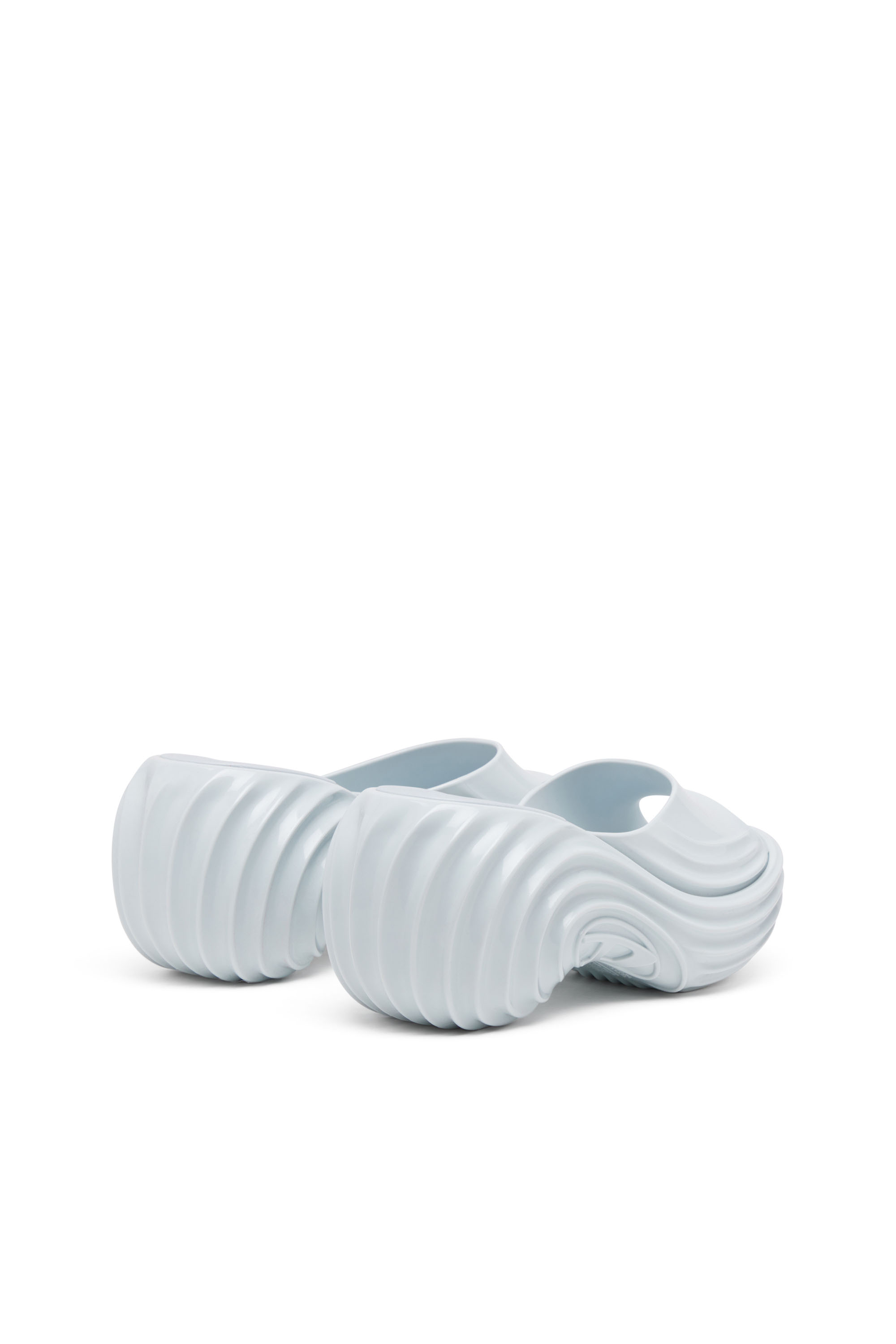 Diesel - MELISSA QUANTUM PLATFORM, Woman's Platform mule in Melflex&reg; in Light Blue - 3