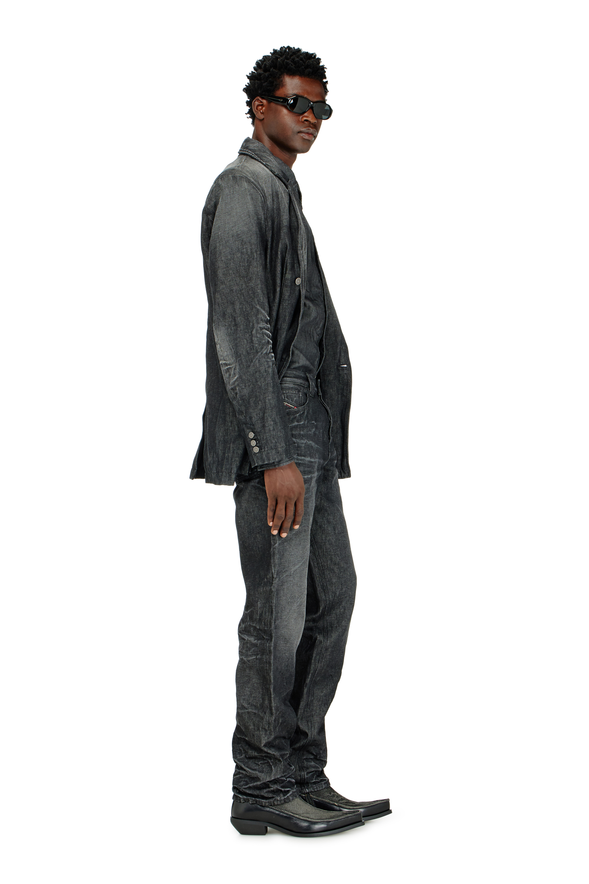 Diesel - Man's Regular Jeans 1991 D-Voeed 09R39, Black/Dark grey - 2