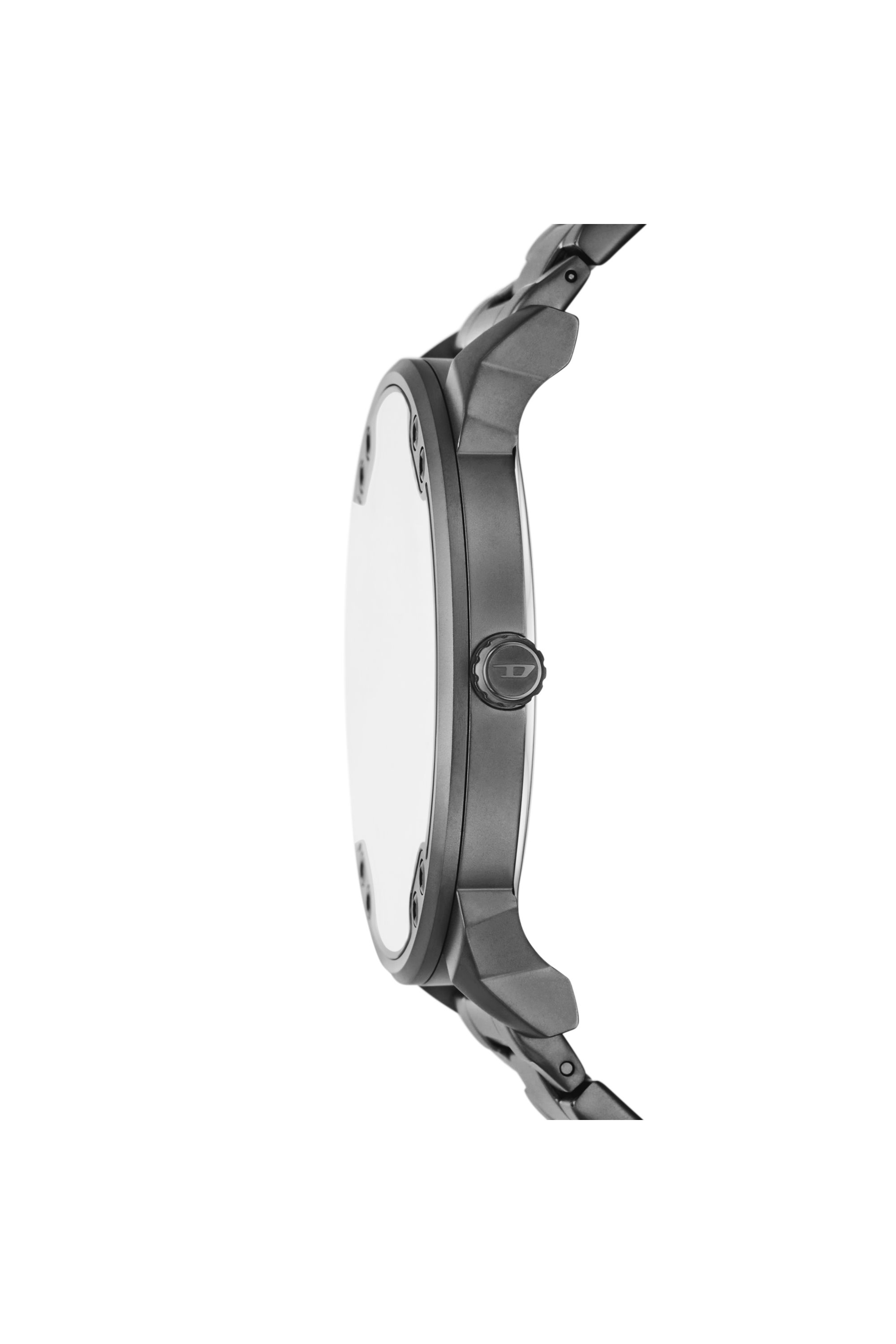 Diesel - DZ7487, Man's Diesel Mr. Daddy Slim Multi Movement Gray Stainless Steel Watch in Dark grey - 4