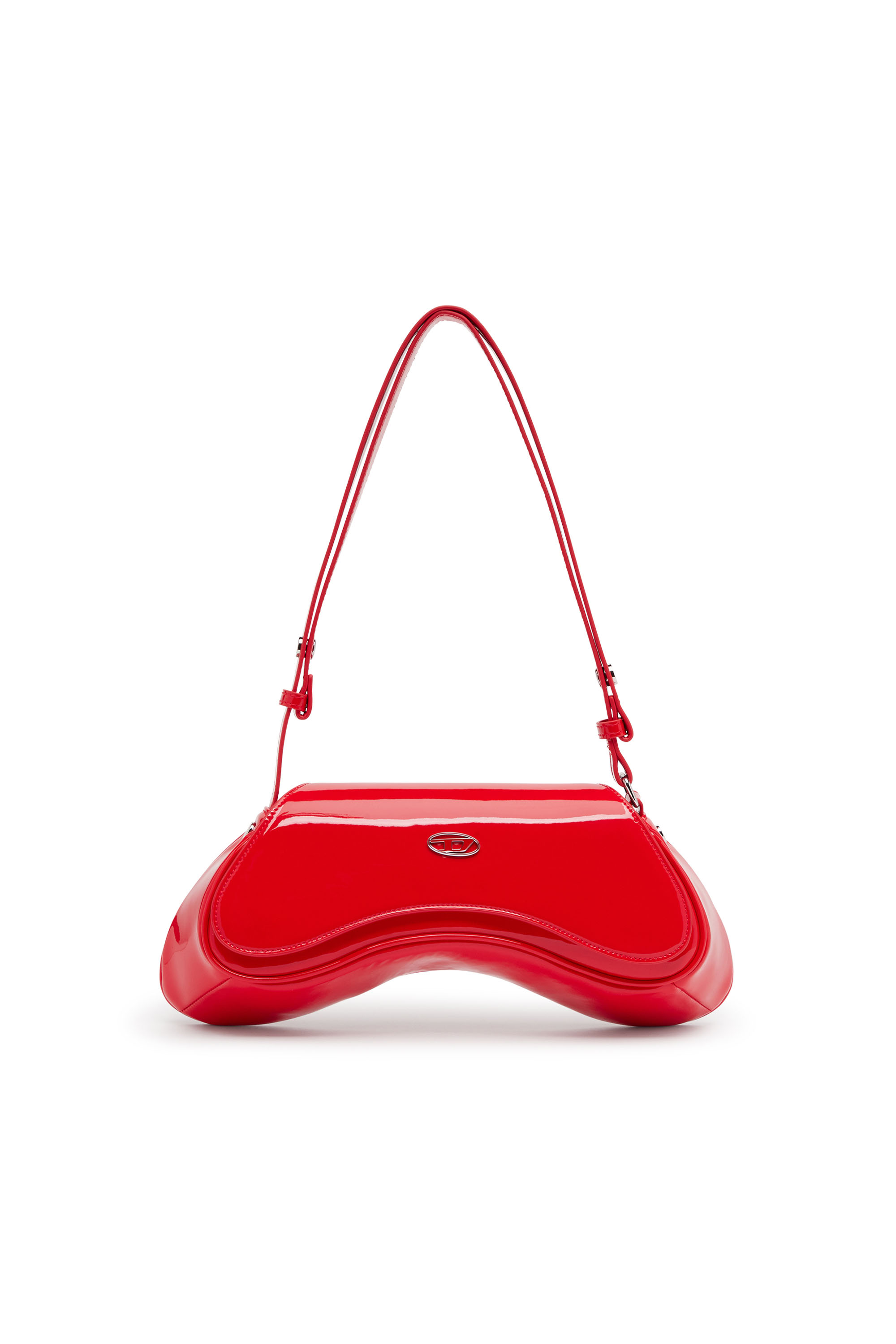 PLAY CROSSBODY, Red Diesel - PLAY CROSSBODY, Woman's Play-Glossy crossbody bag in Red - 1