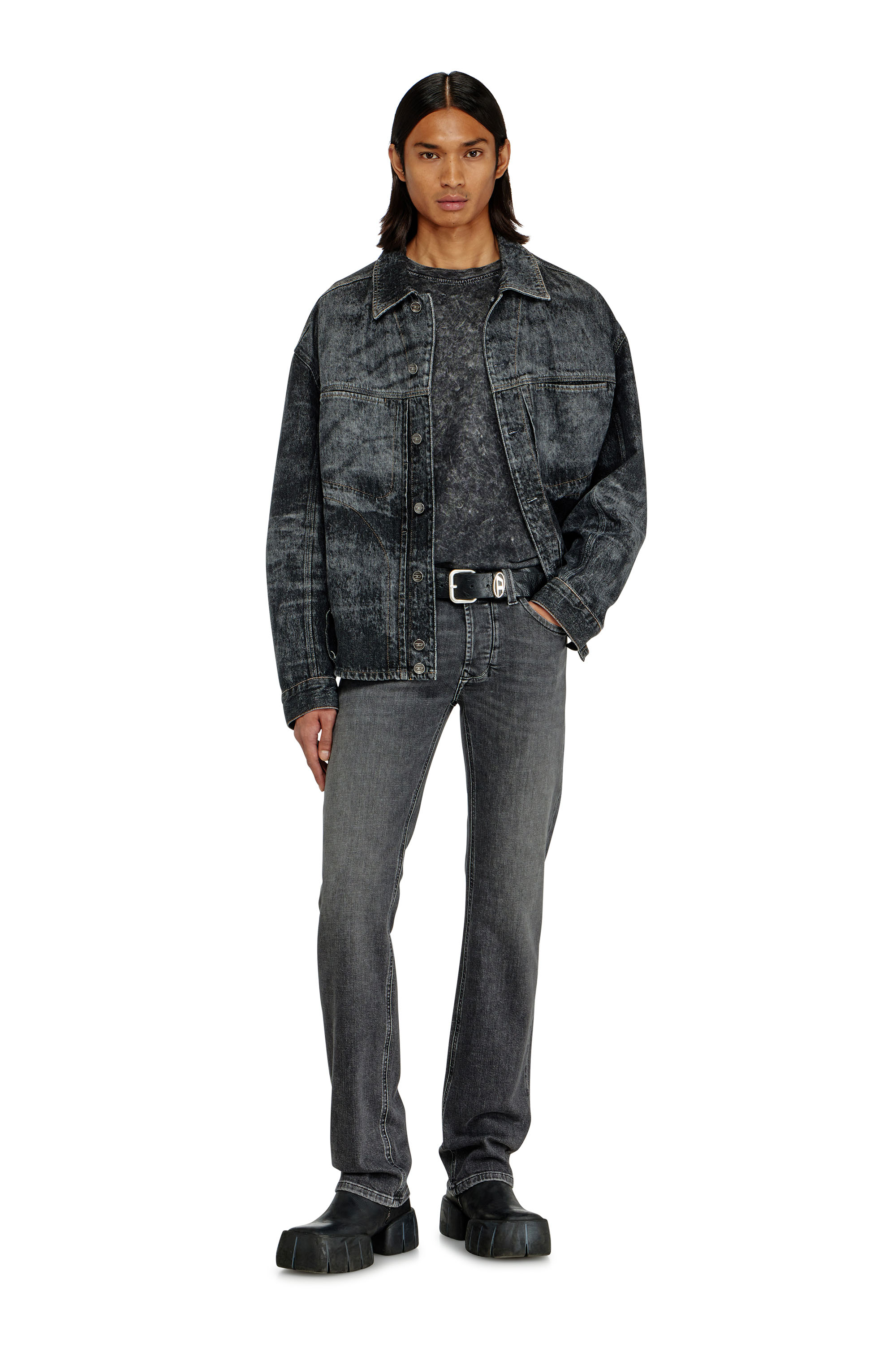 Diesel - Man's Regular Jeans 1985 Larkee 0HDBD, Black/Dark grey - 2