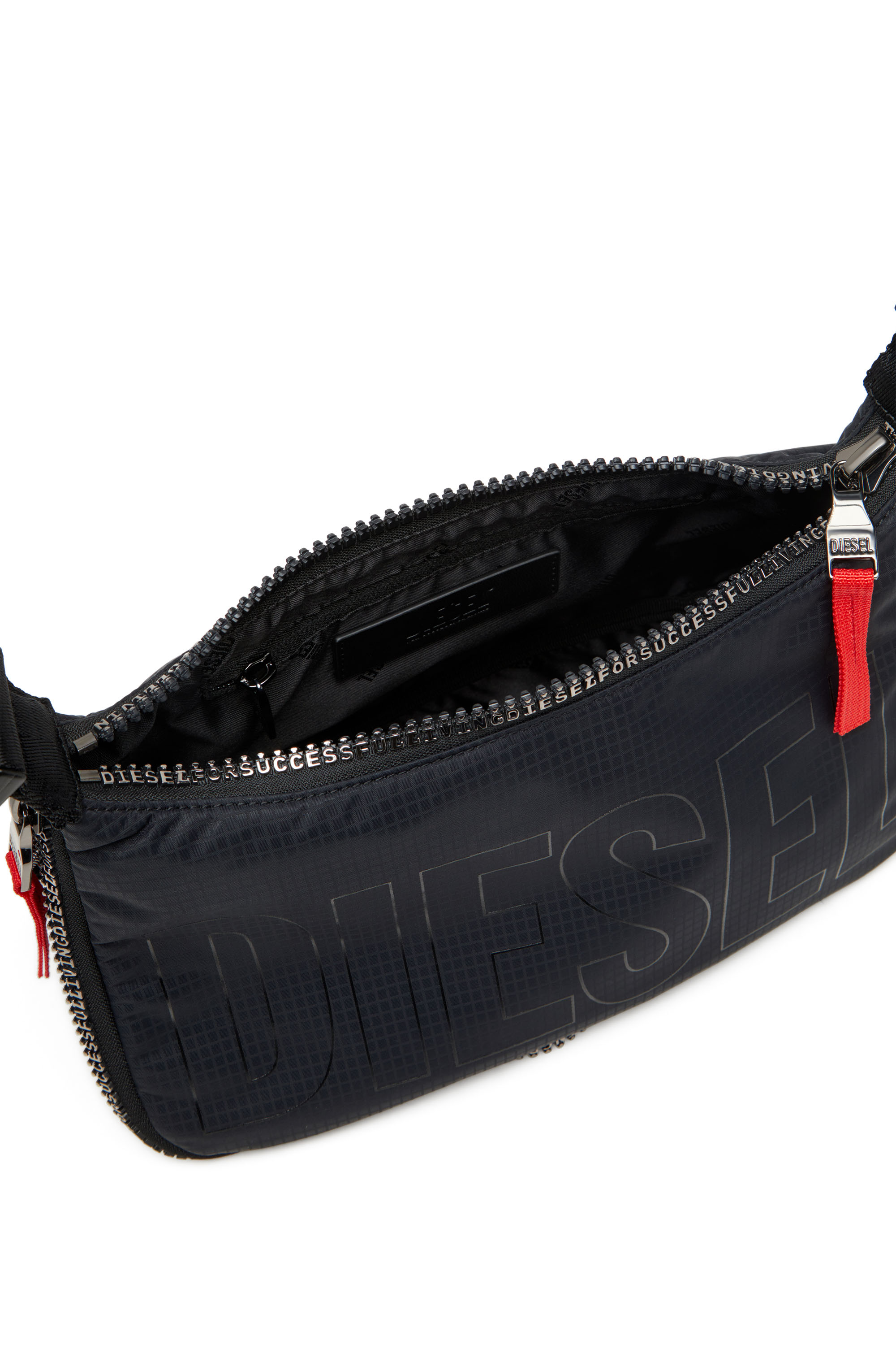 Diesel - ZIP-D SHOULDER BAG X, Unisex's Zip-D X-Borsa a spalla in stile utility in Black - 4