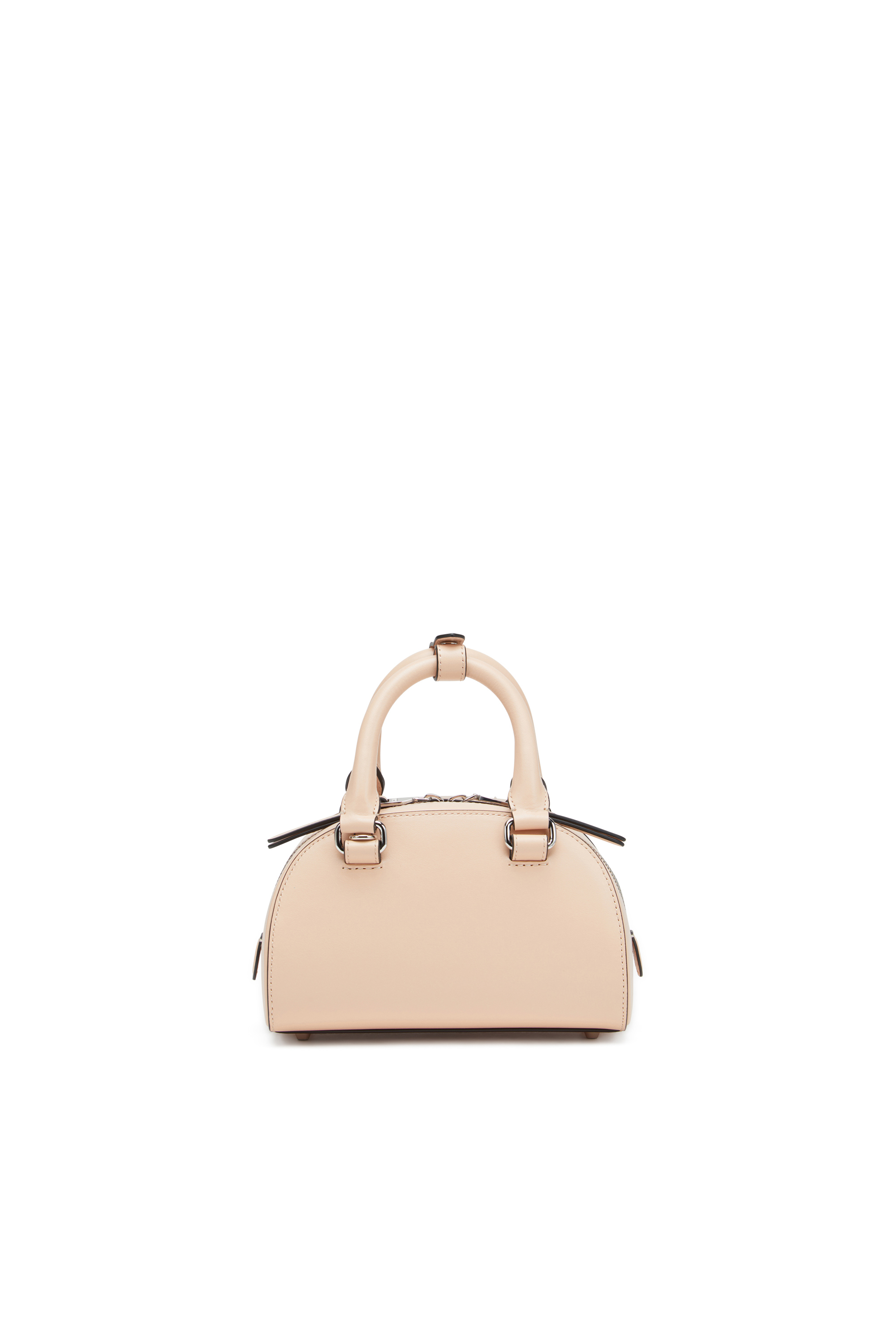 Diesel - 1DR DOME CROSSBODY, Woman's 1DR Dome-Leather mini bowling bag in Pink - 3