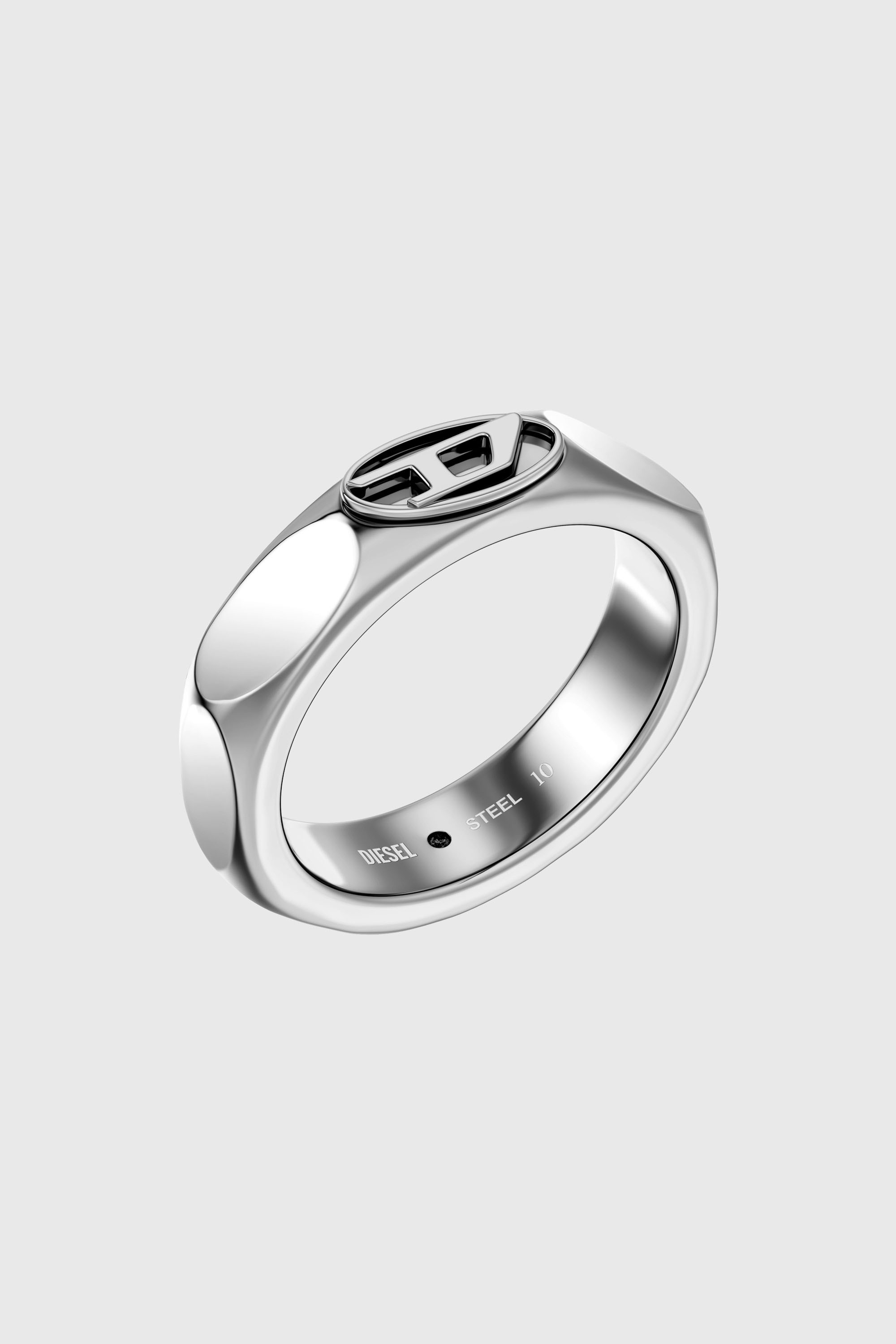 Diesel - DX1693040 JEWELLERY, Unisex's Stainless steel band ring in Silver - 1