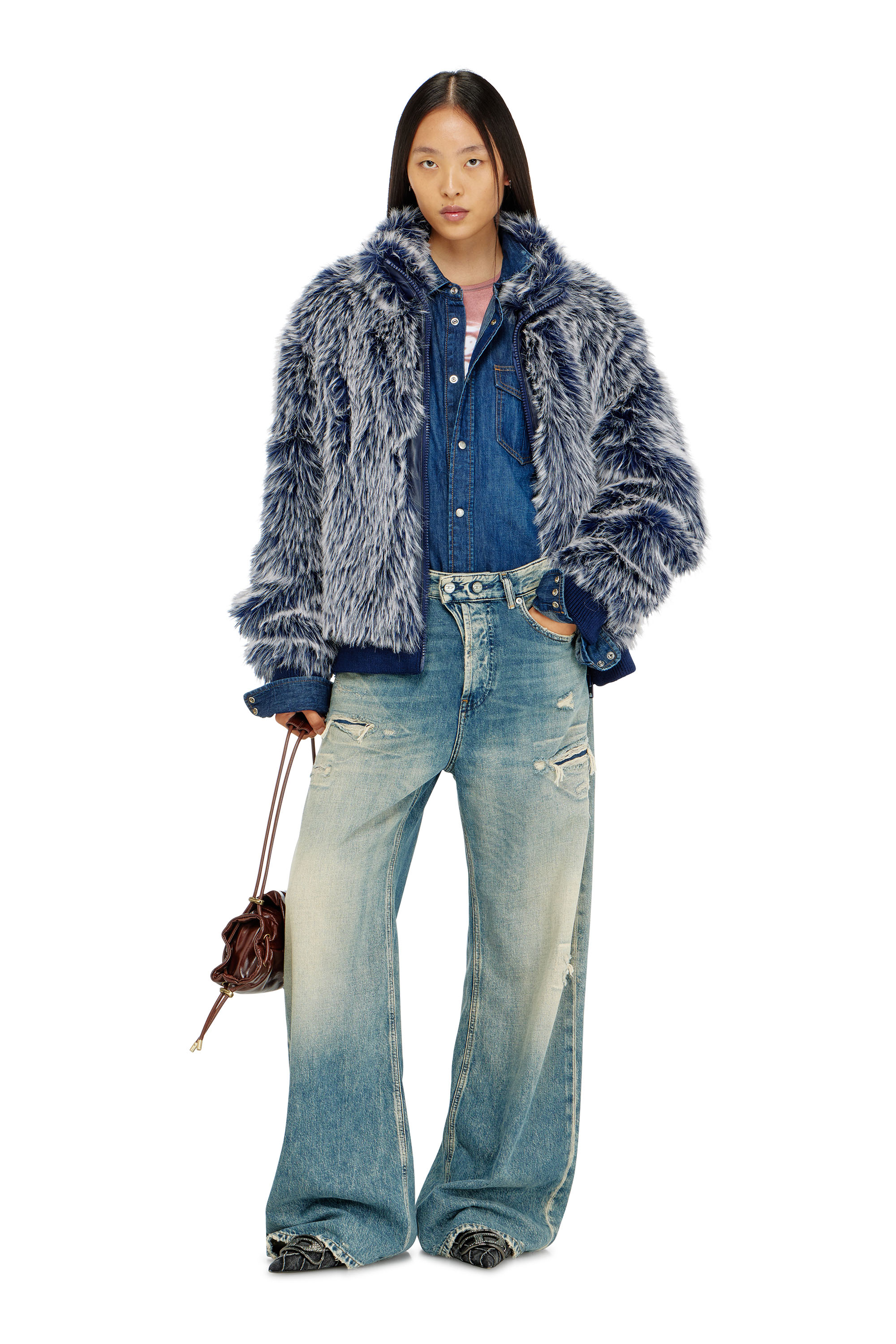 Diesel - Woman's Relaxed Jeans 1996 D-Sire 09P62, Medium blue - 1