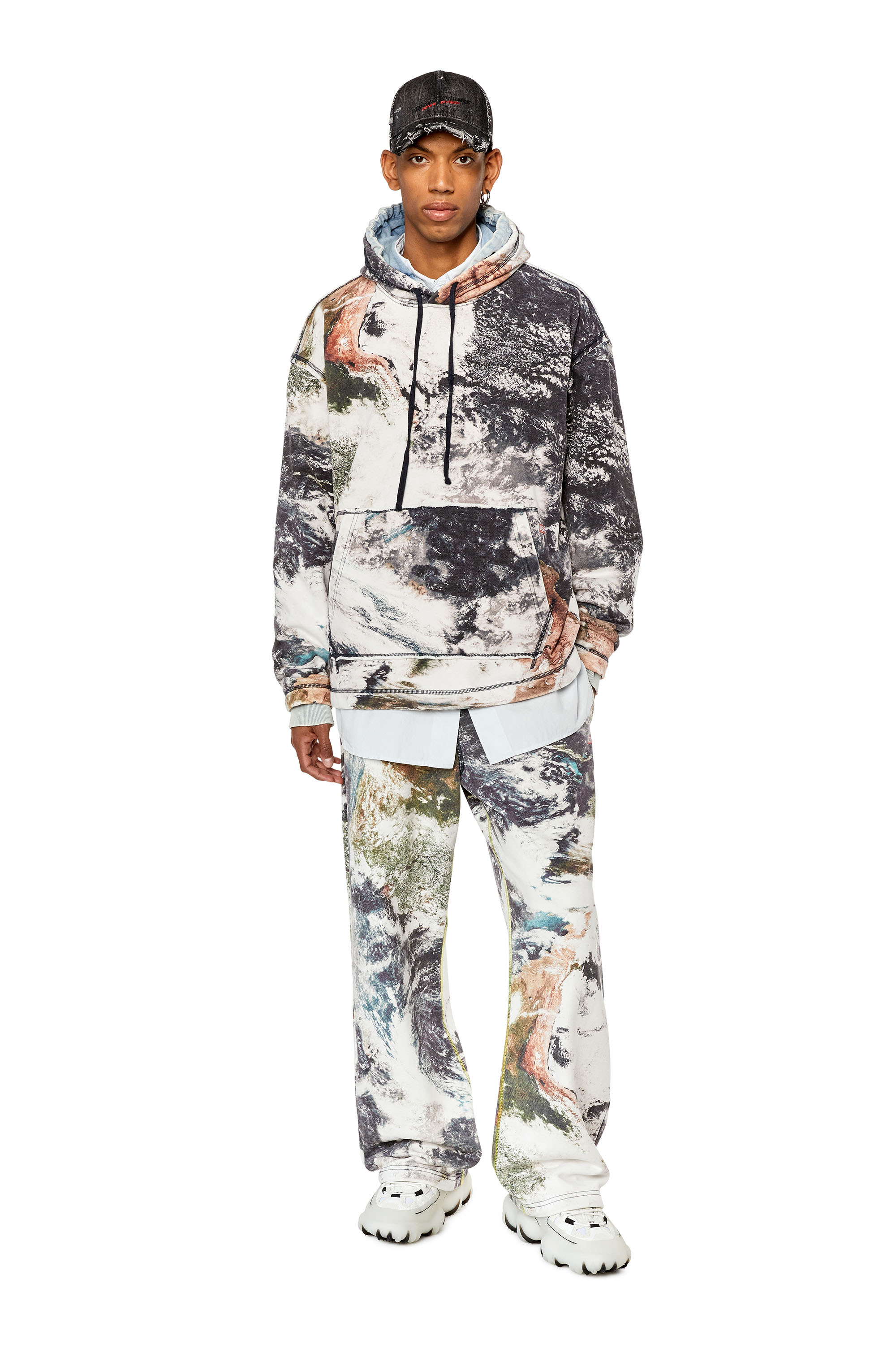 Diesel - S-PAY-HOOD-L1, White/Black - Image 2