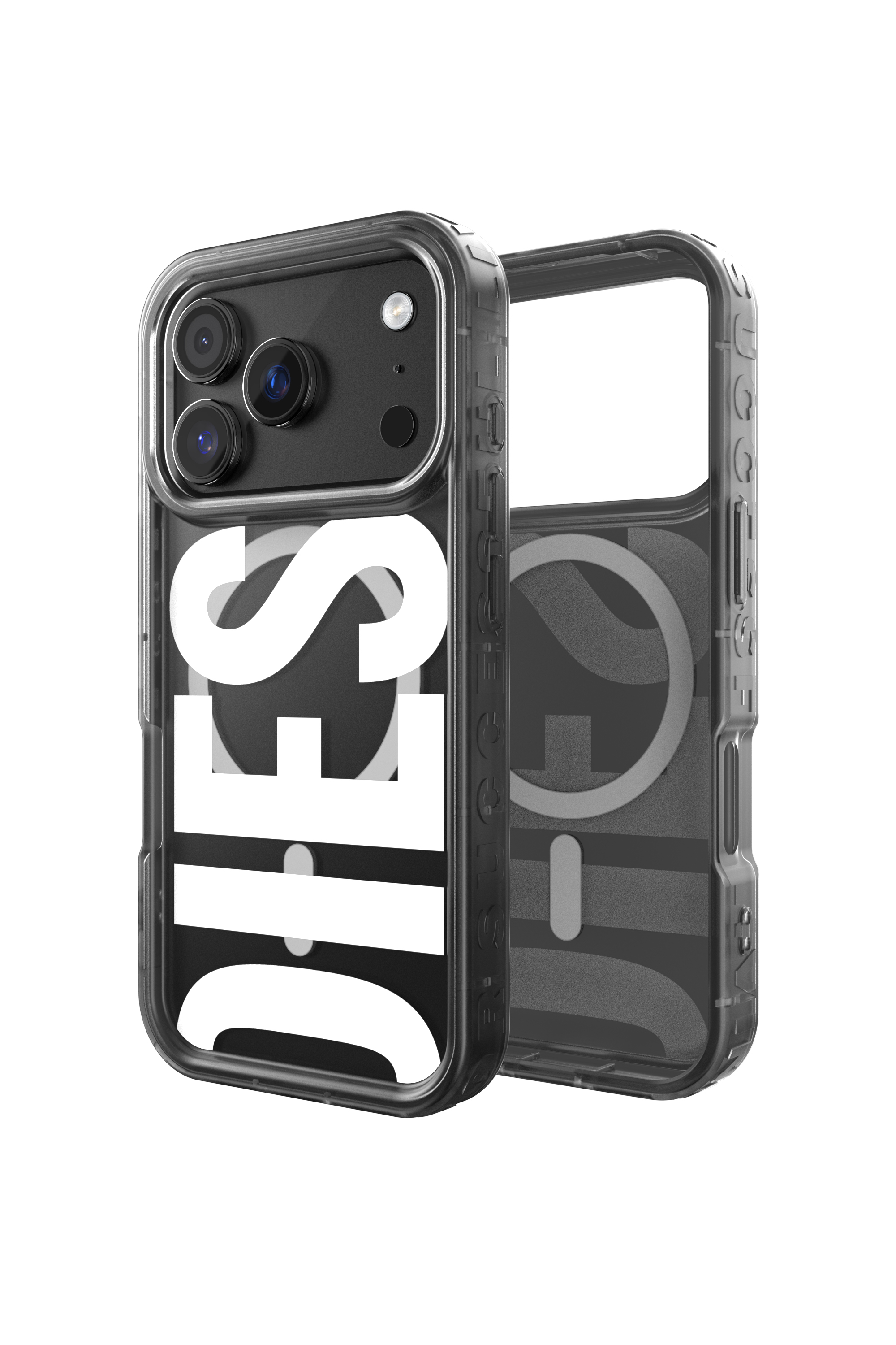Diesel - 60437 MOULDED CASE, Unisex's Biscotto bumper case with magsafe for iPhone 17 Pro in Black - 1