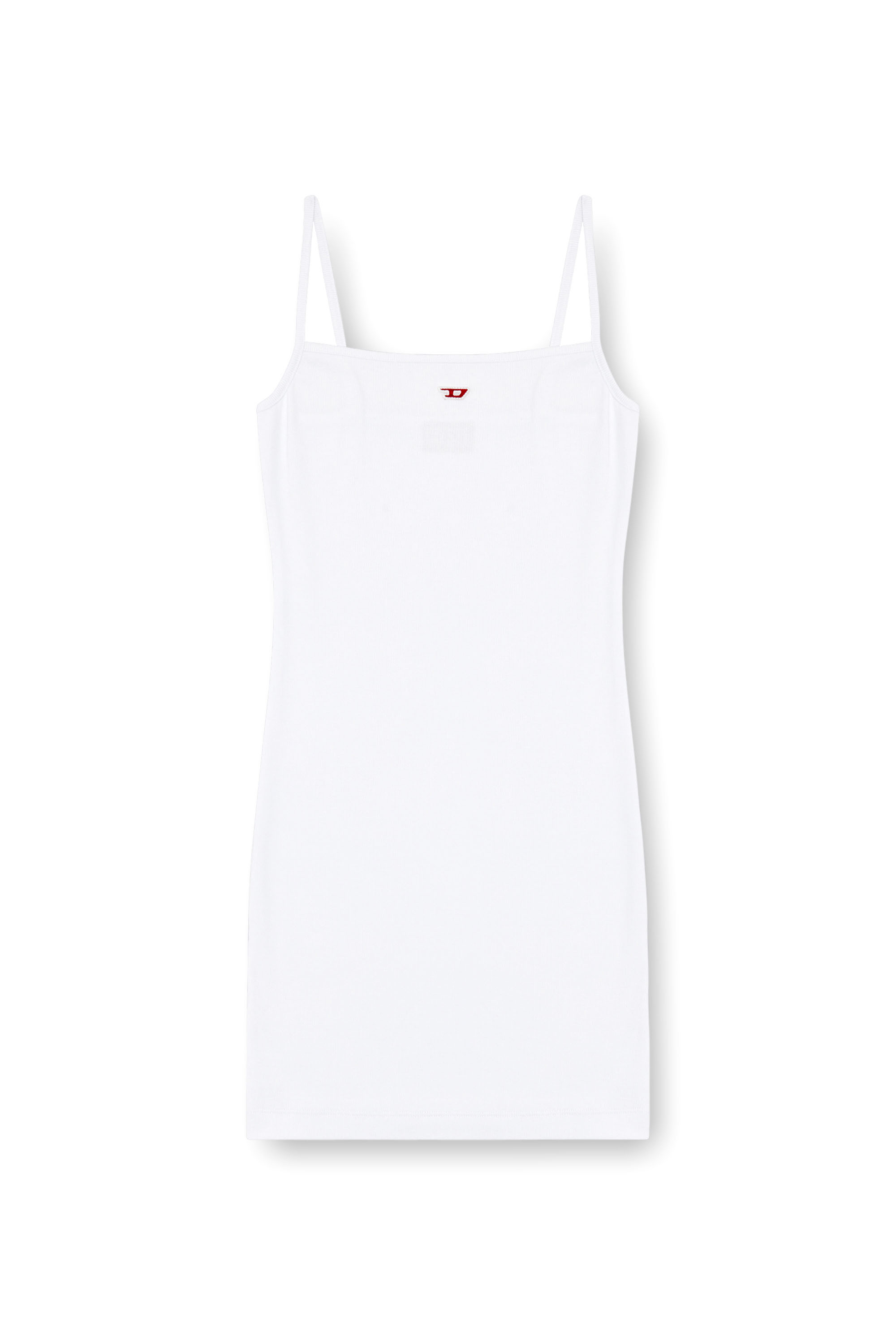 Diesel - D-HOPY-D, Woman's Short slip dress with D logo in White - 1