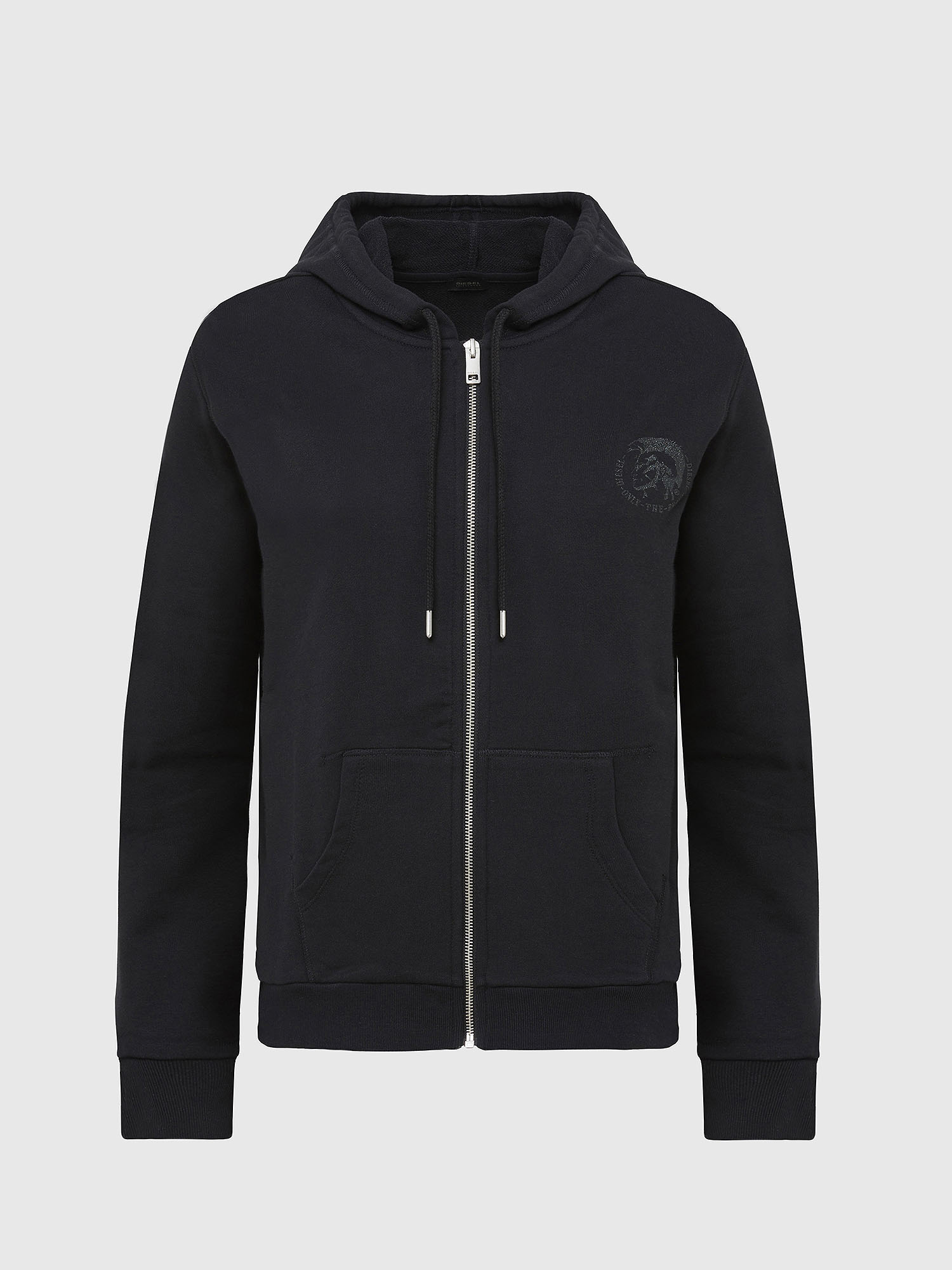 UFLT-BRANDAL Woman: Hooded sweater with zip and logo | Diesel