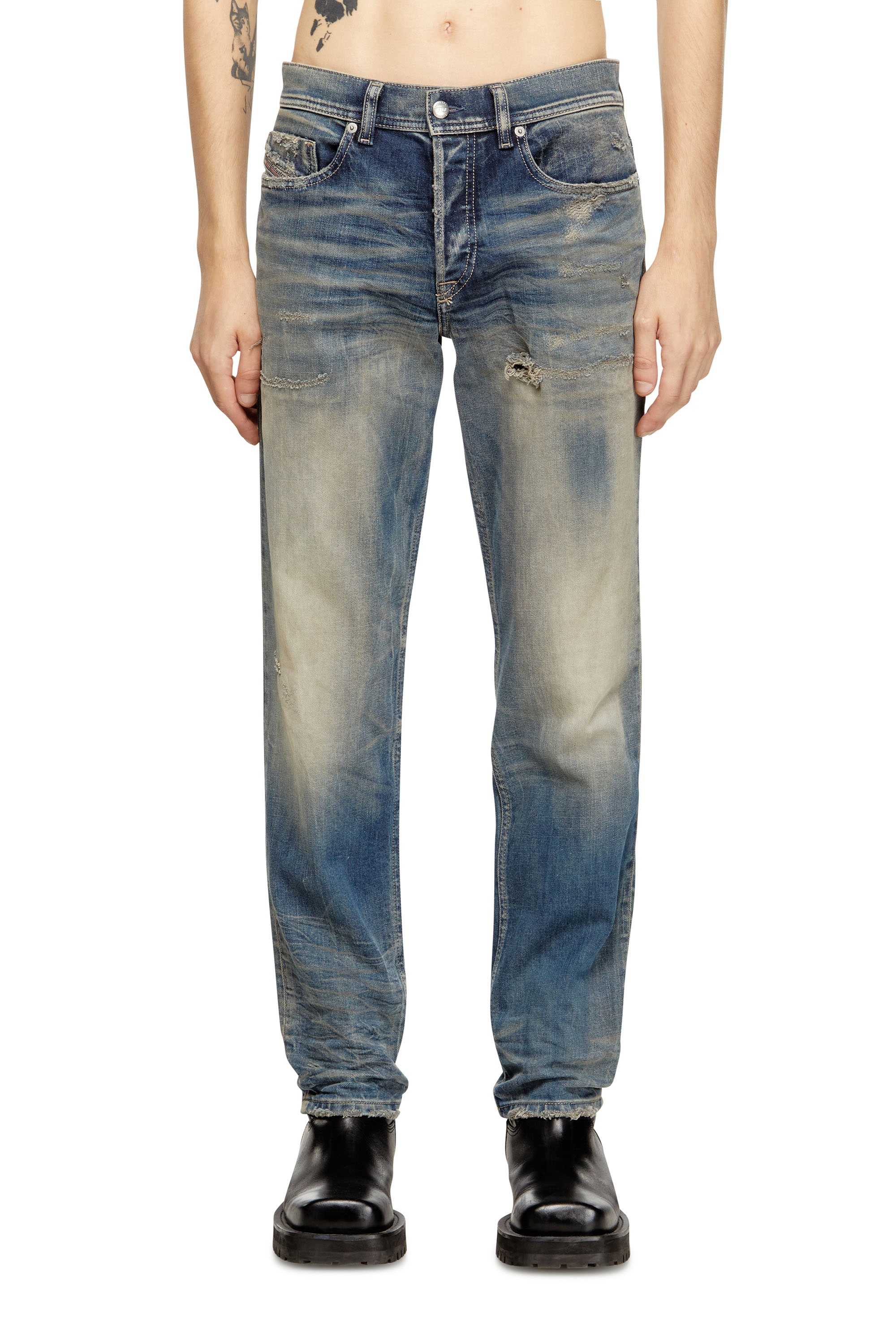 Diesel - Man's Regular Jeans 2023 D-Finitive 09M18, Medium blue - 1
