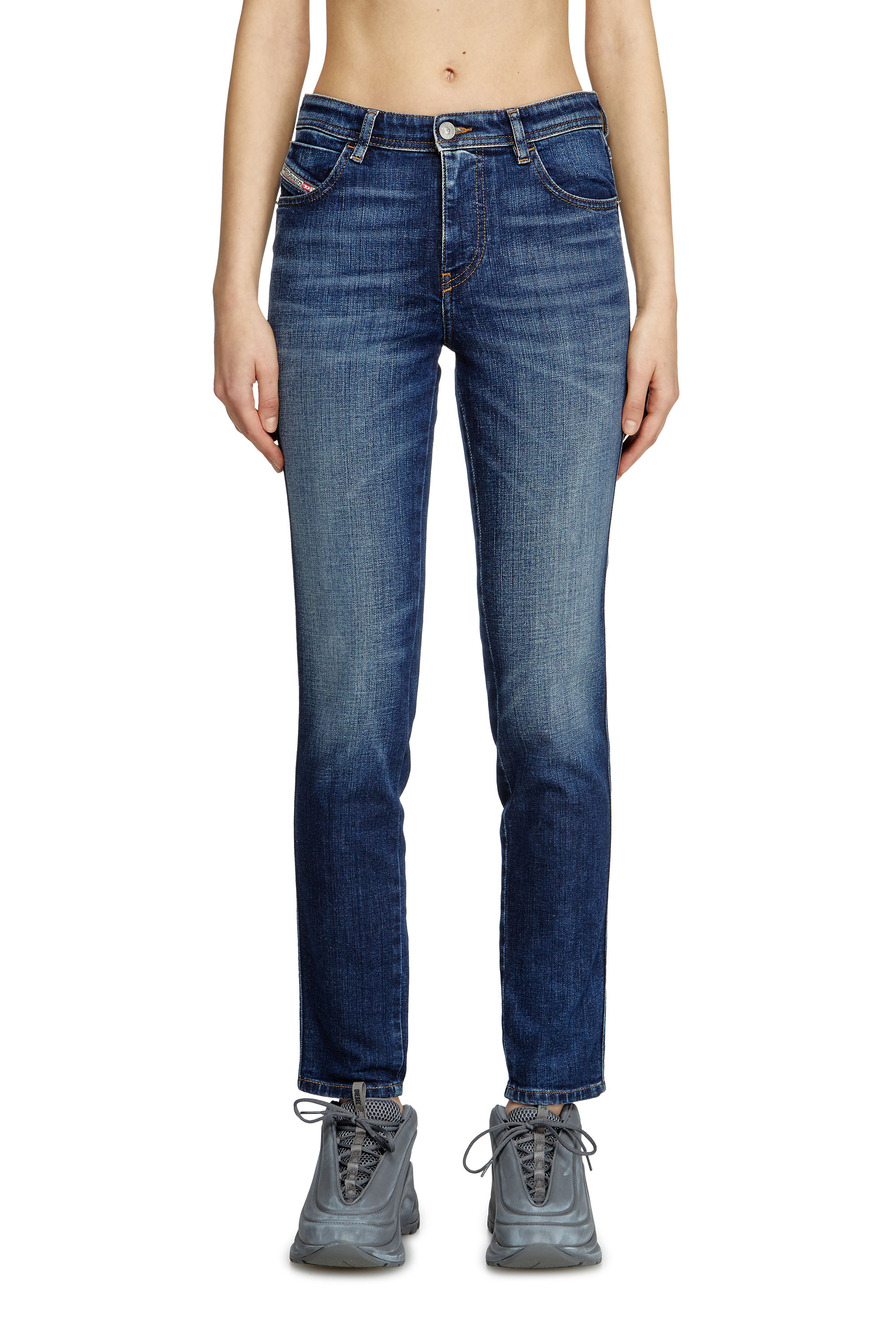Diesel - Woman's Skinny Jeans 2015 Babhila 09L03, Medium blue - 3