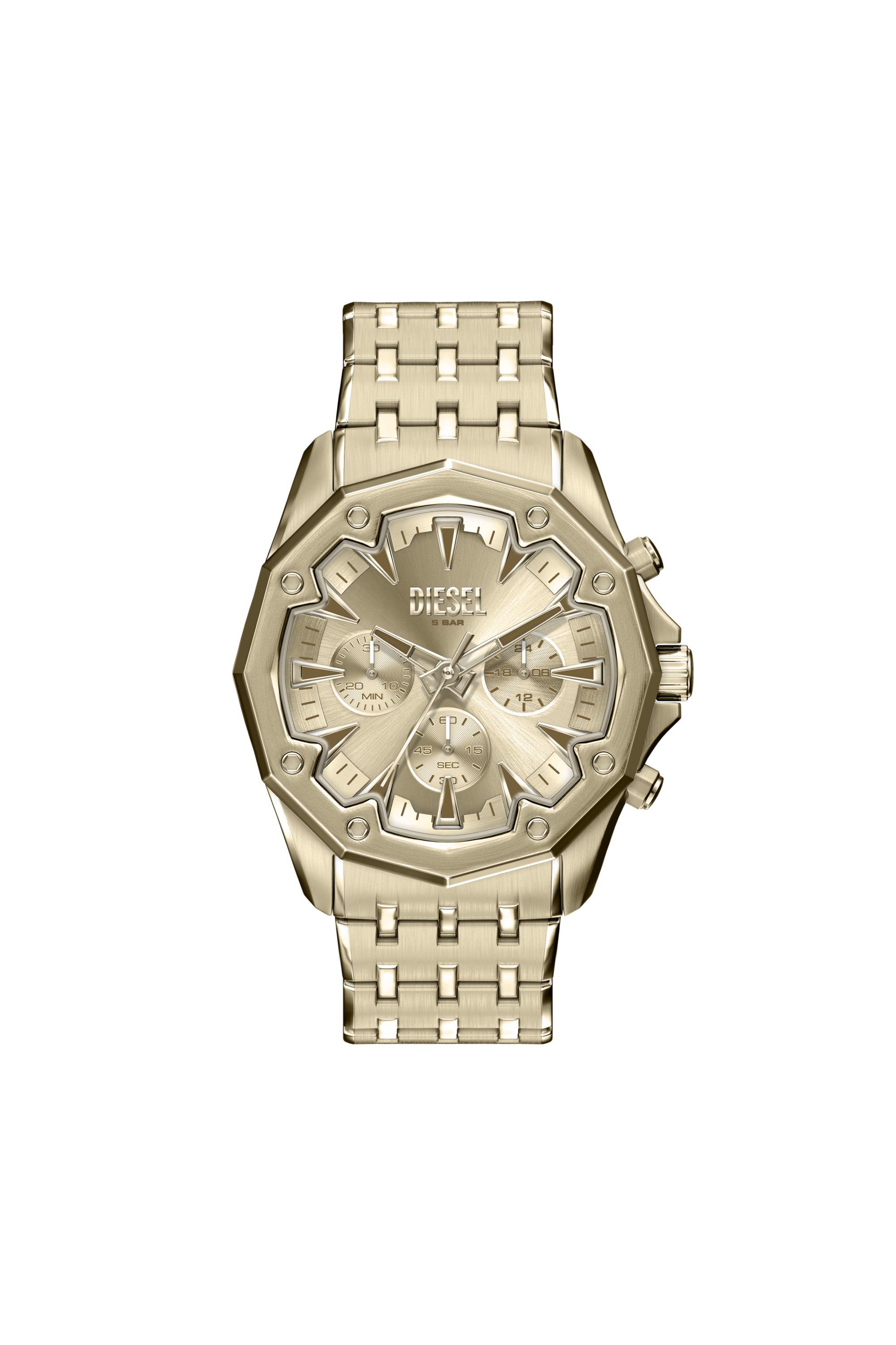 Diesel - DZ4707 WATCH, Man's Stinger Gold-Tone Stainless Steel Watch in Gold - 1