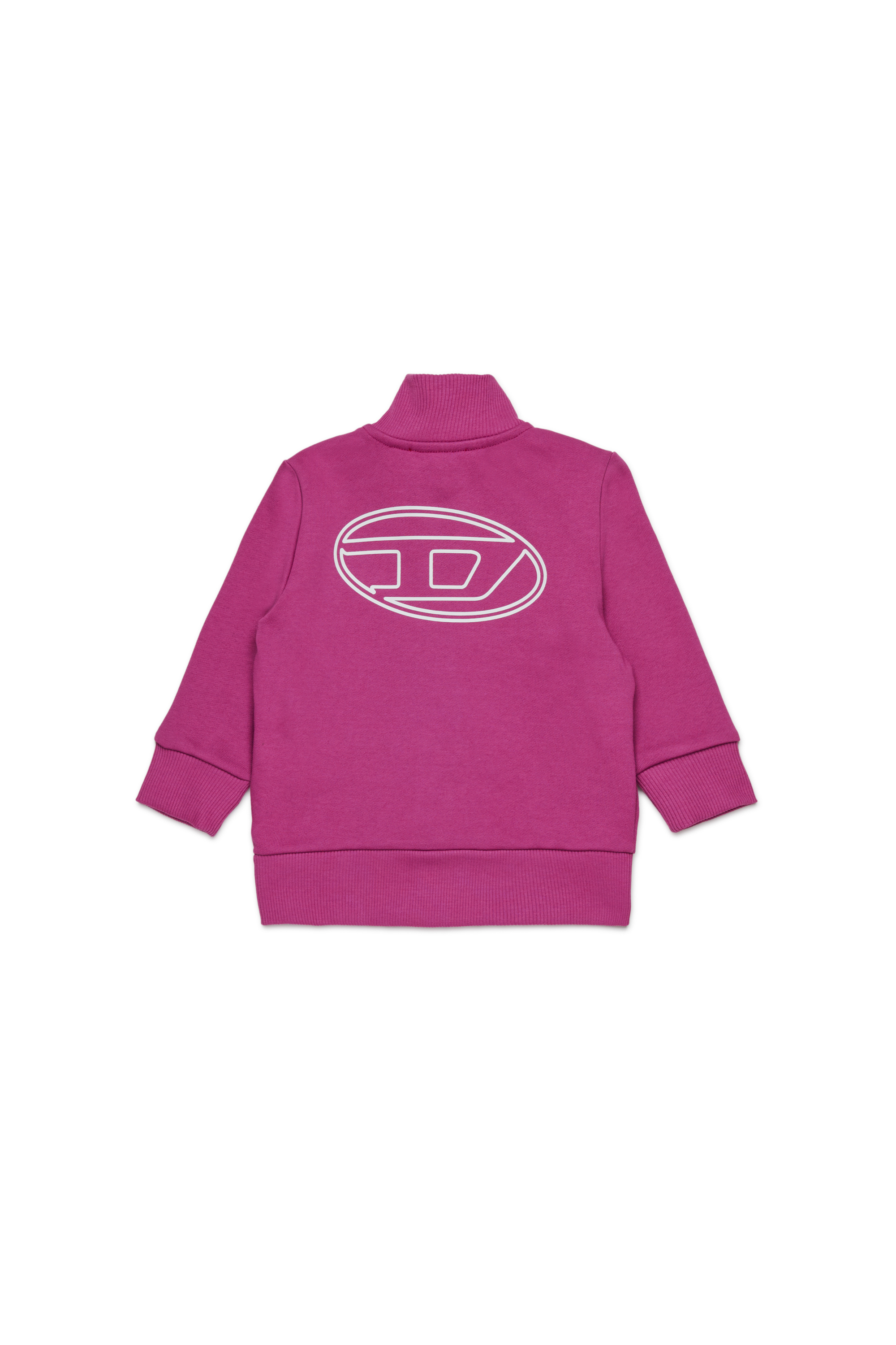 Diesel - SPENCERB, Unisex's Cotton sweatshirt with zipper closure in Violet - 2