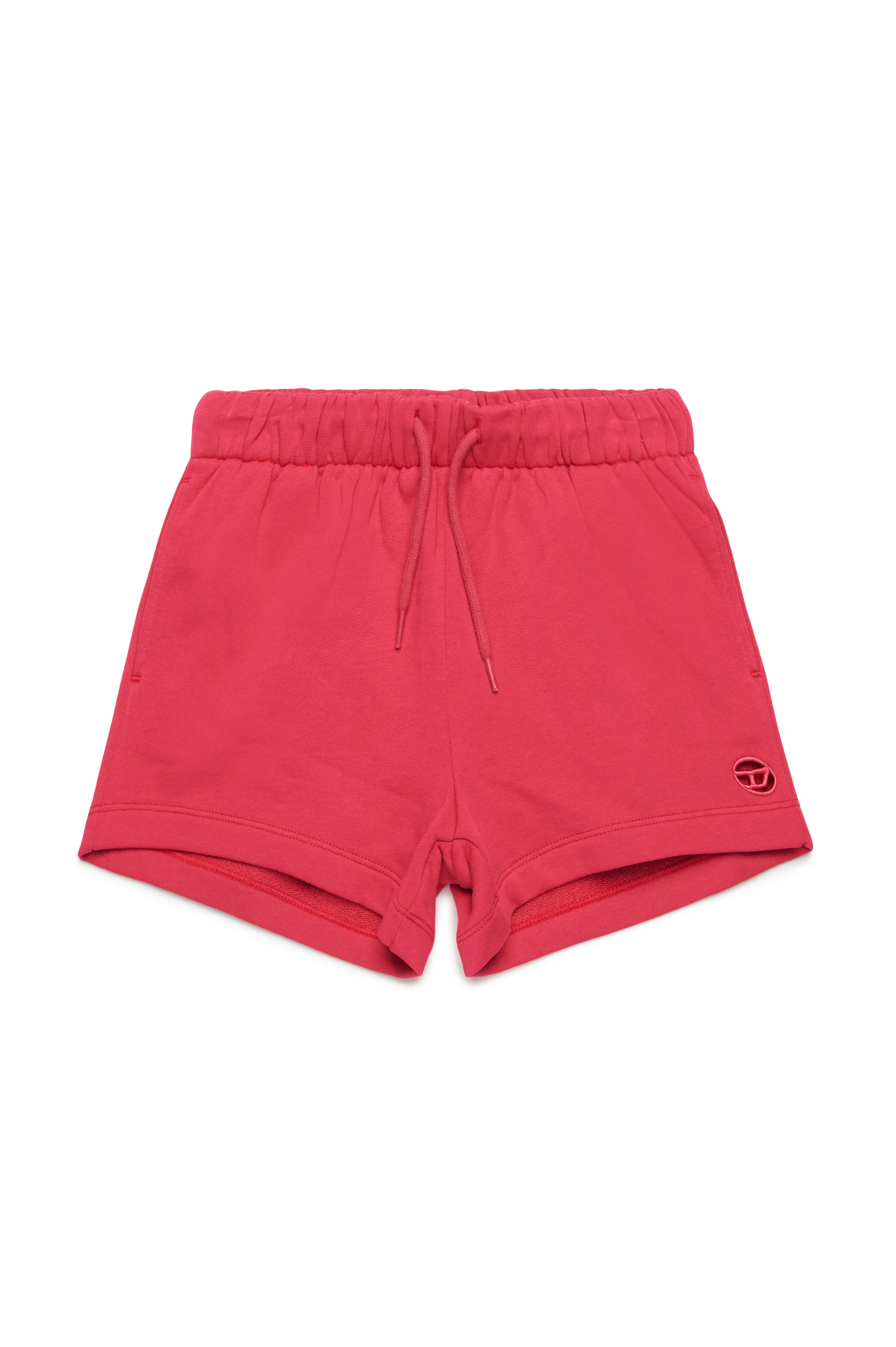 Diesel - PAGL, Woman's Sweat shorts with cut-out Oval D logo in Pink - 1