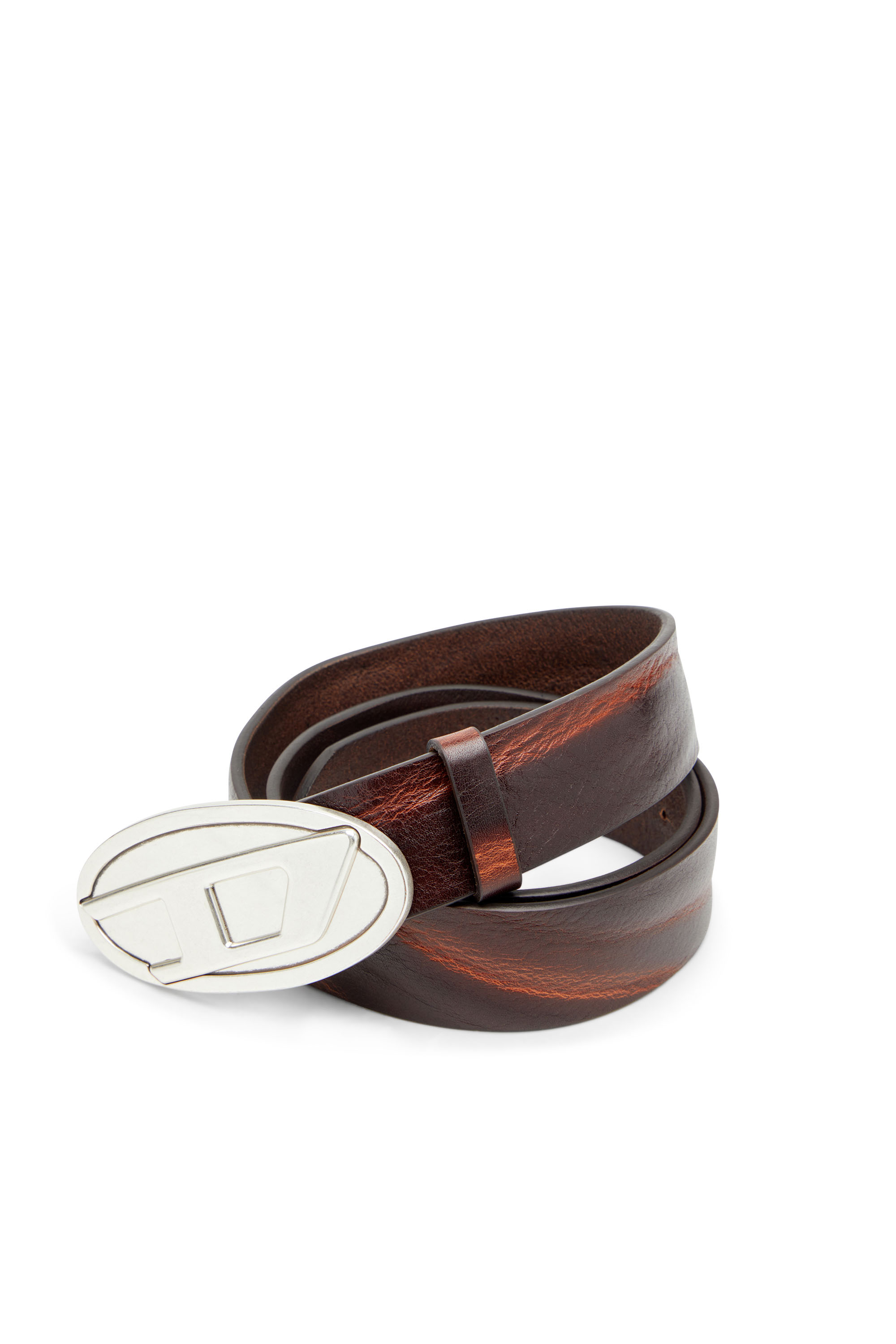 Diesel - B-1DR 2.0, Man's 4cm belt in waxed leather in null - 3