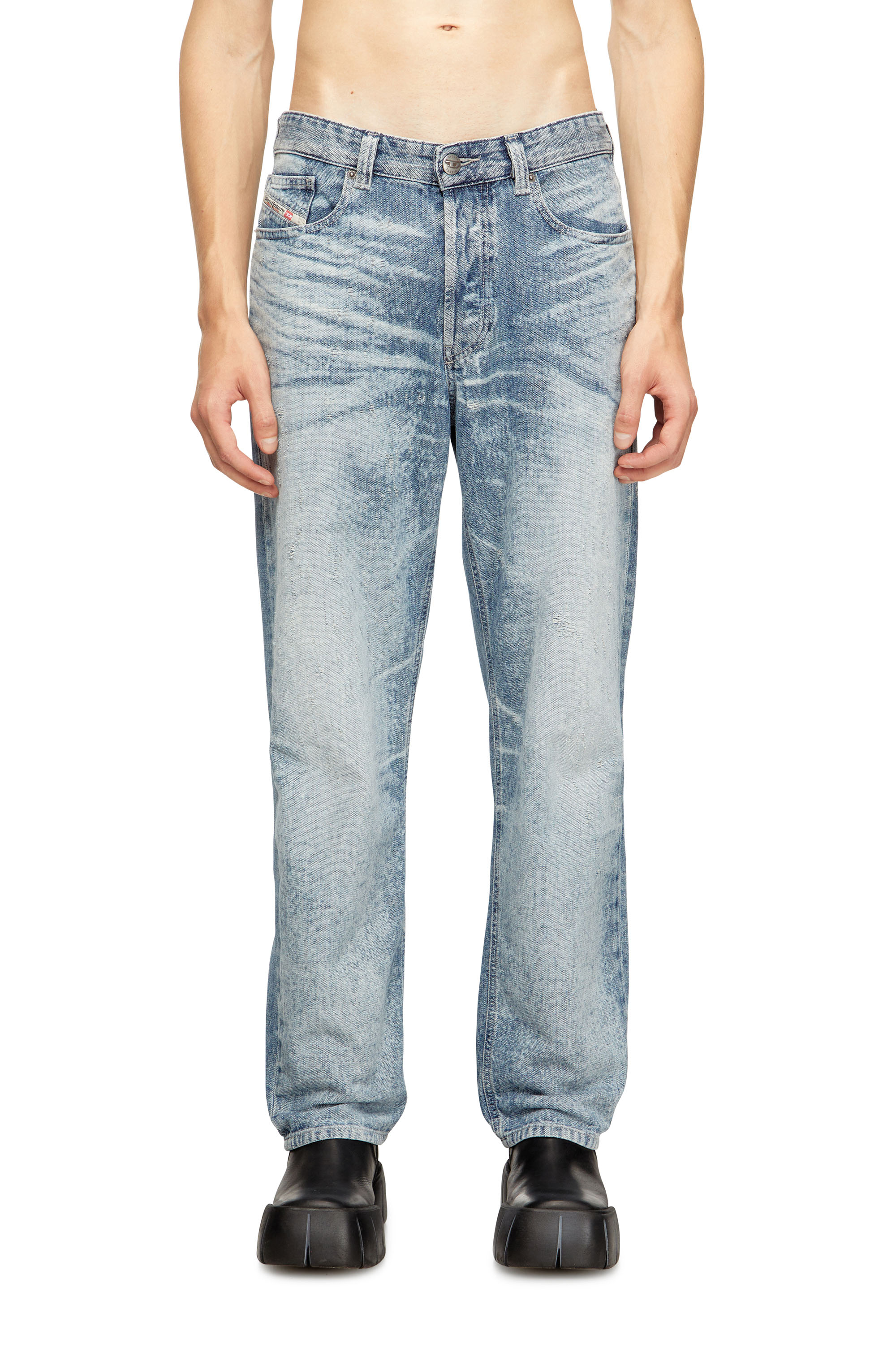 Regular Jeans 2024 D-Macs 068TY, Light Blue Diesel - Man's Regular Jeans 2024 D-Macs 068TY, Light Blue - 3