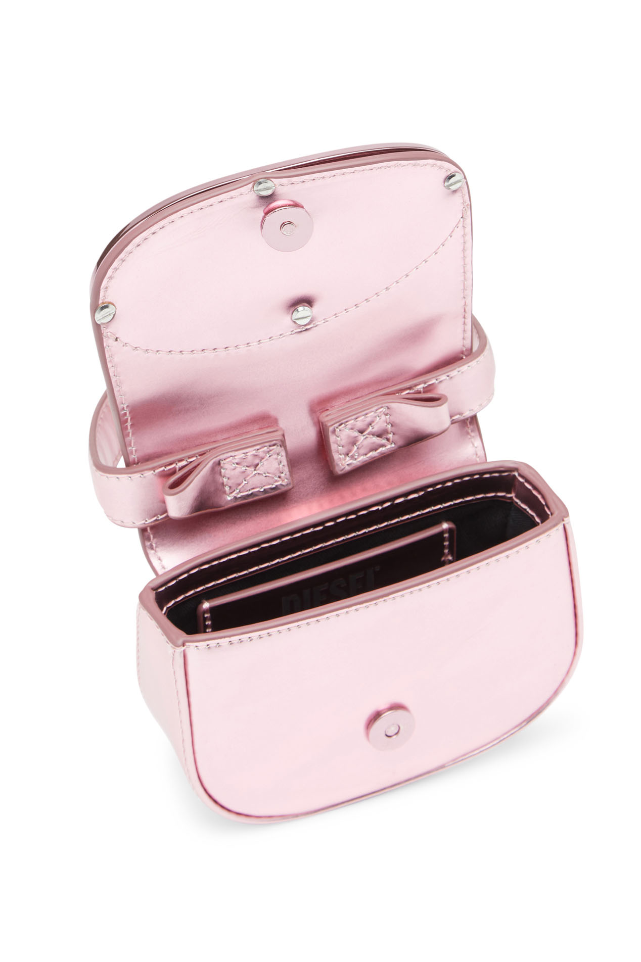 Diesel - 1DR-XS-S, Woman's 1DR-XS-S-Iconic mini bag in mirrored leather in Pink - 3