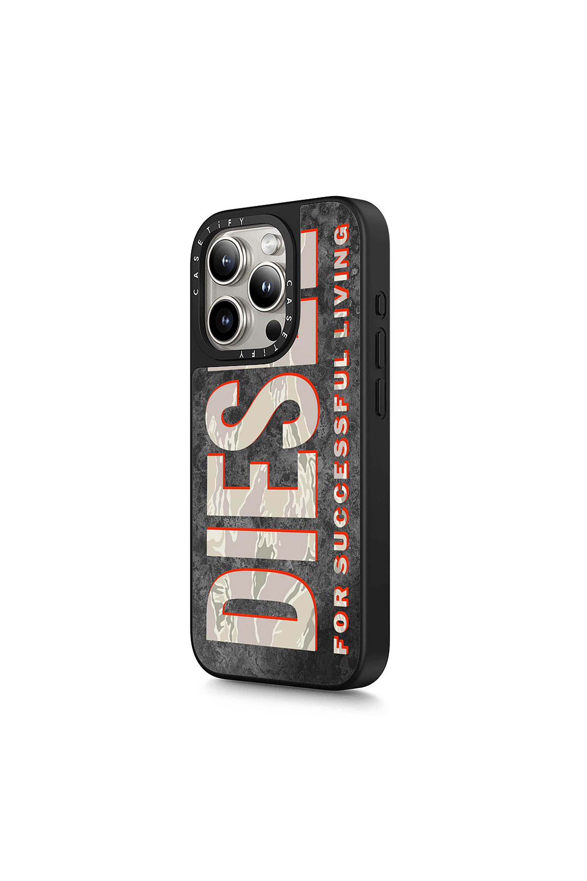 Diesel - 60328 CASETIFY MOULDED CASE, Unisex's Magsafe Camo Case iPhone 15 Pro in Brown/White - 2