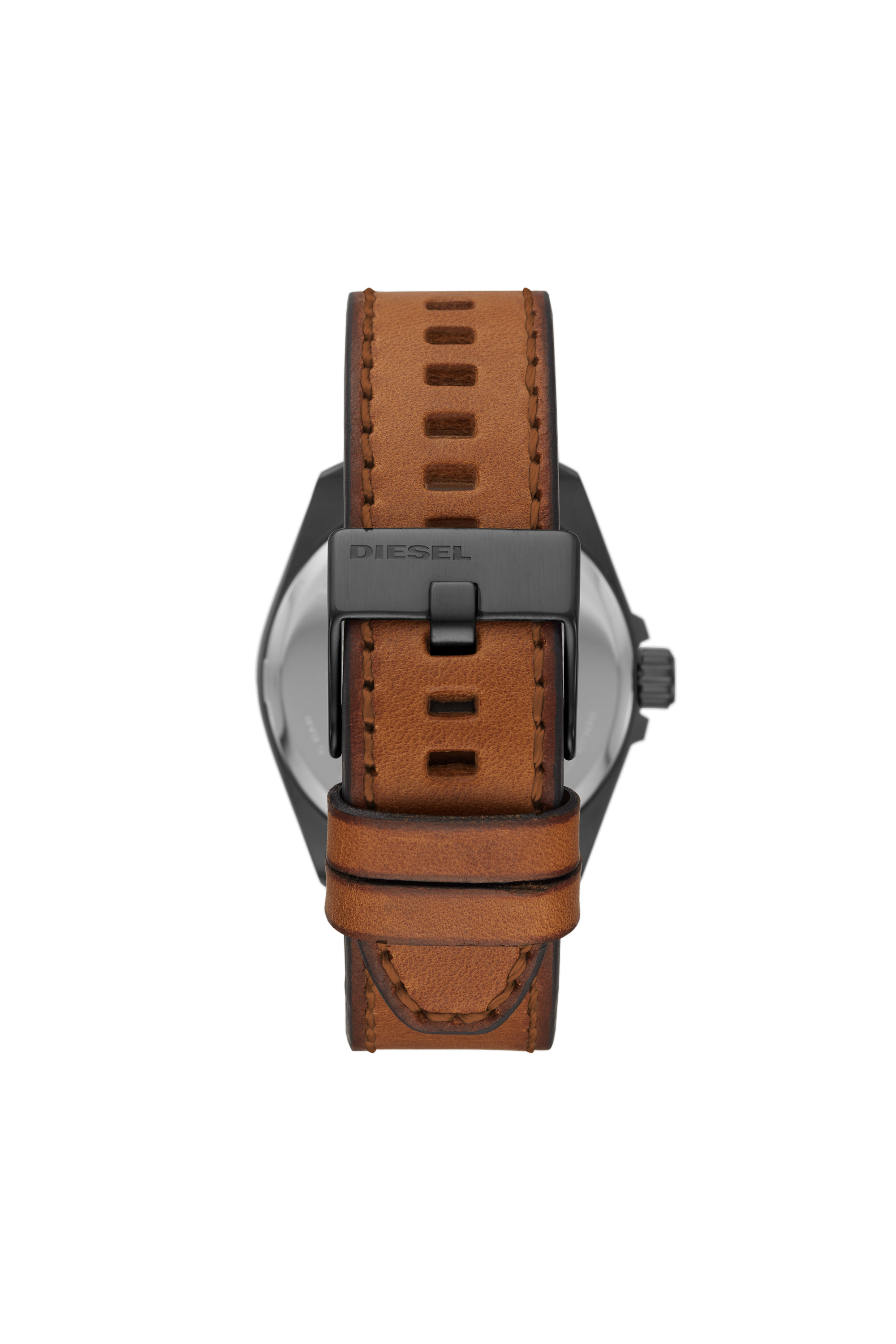 Diesel - DZ1903, Man's MS9 Three-Hand Brown Leather Watch in Brown - 2