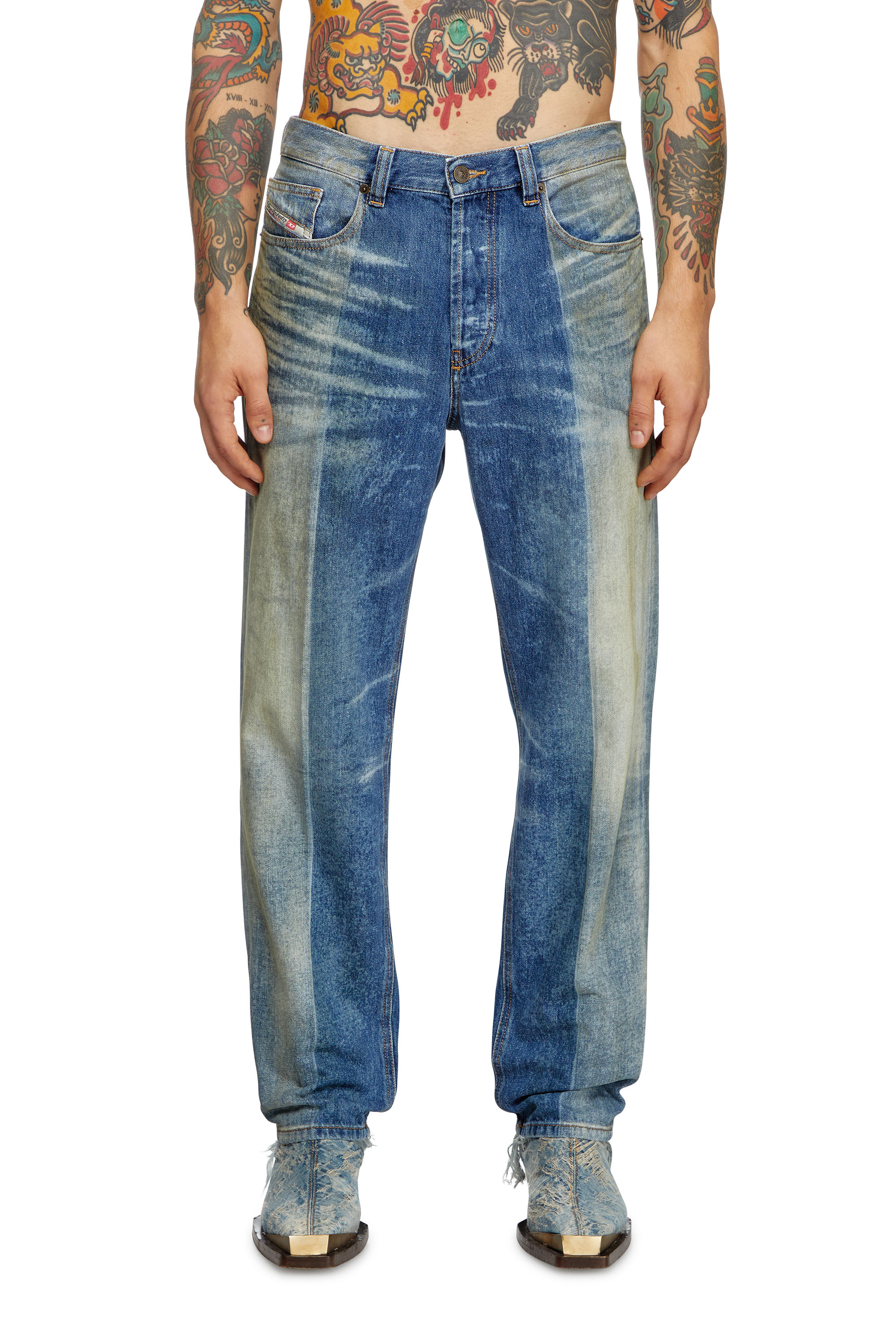 Diesel - Man's Regular Jeans 2010 D-Macs 09L04, Medium blue - 2