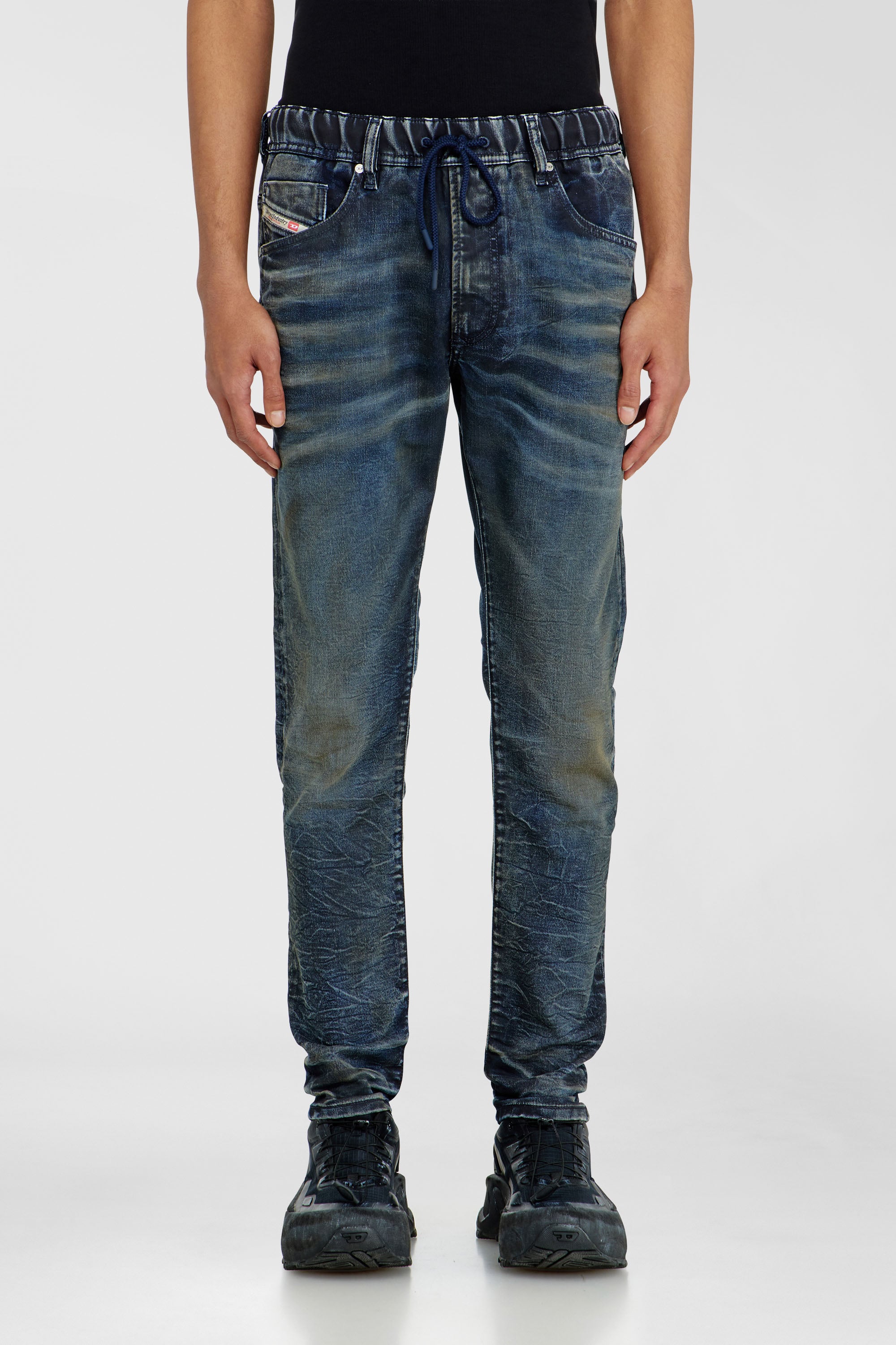 Diesel - Man's Regular 2030 D-Krooley Joggjeans&reg; 068XU, Dark Blue - 1