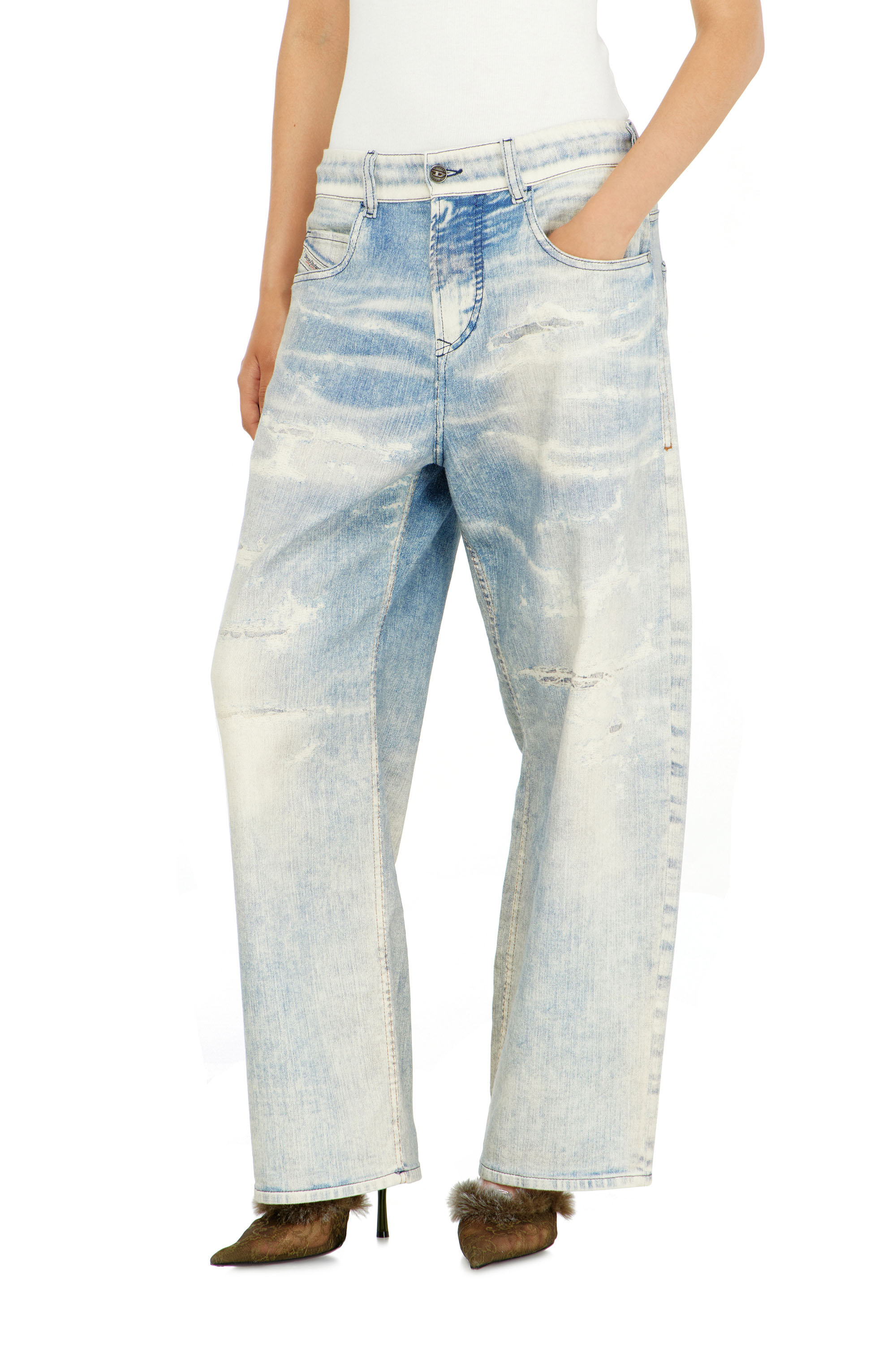 Diesel - Unisex's Relaxed 2097 D-Enim-M Joggjeans&reg; 068XM, Light Blue - 2